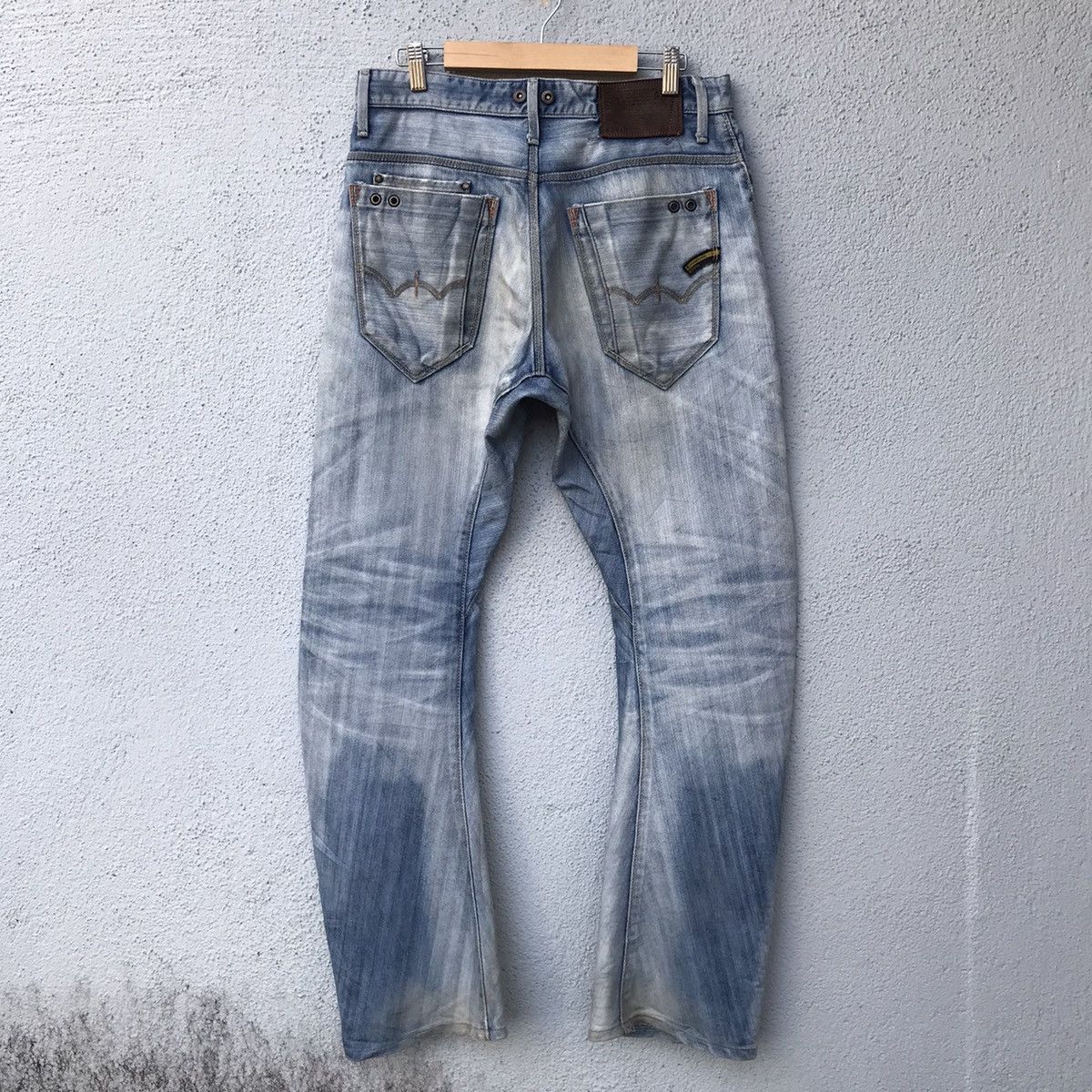 Edwin Vintage Edwin Denim Distressed Crotch-C Faded Jeans Size US 32 / EU 48 - 13 Thumbnail