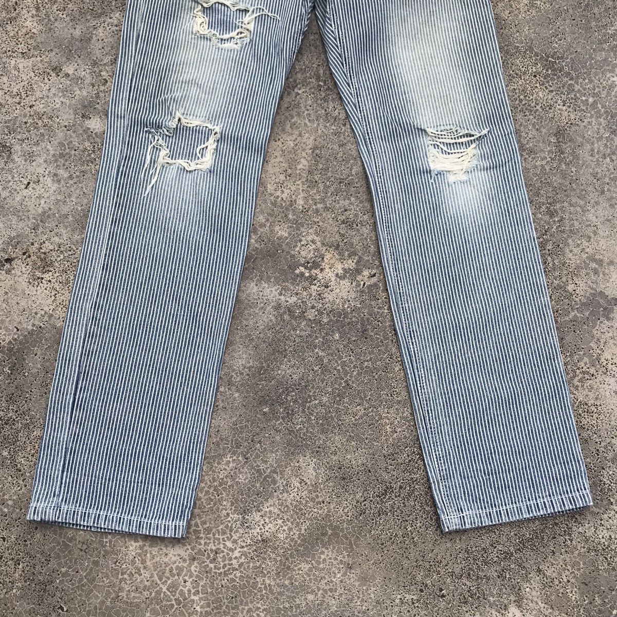 If Six Was Nine Vintage COLZA Distressed Skull Patches Double Waist Pants Size US 30 / EU 46 - 3 Thumbnail