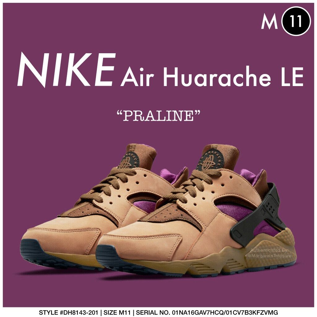 Nike Air Huarache LE “PRALINE” M11 DH8143-201 NWT No Lid