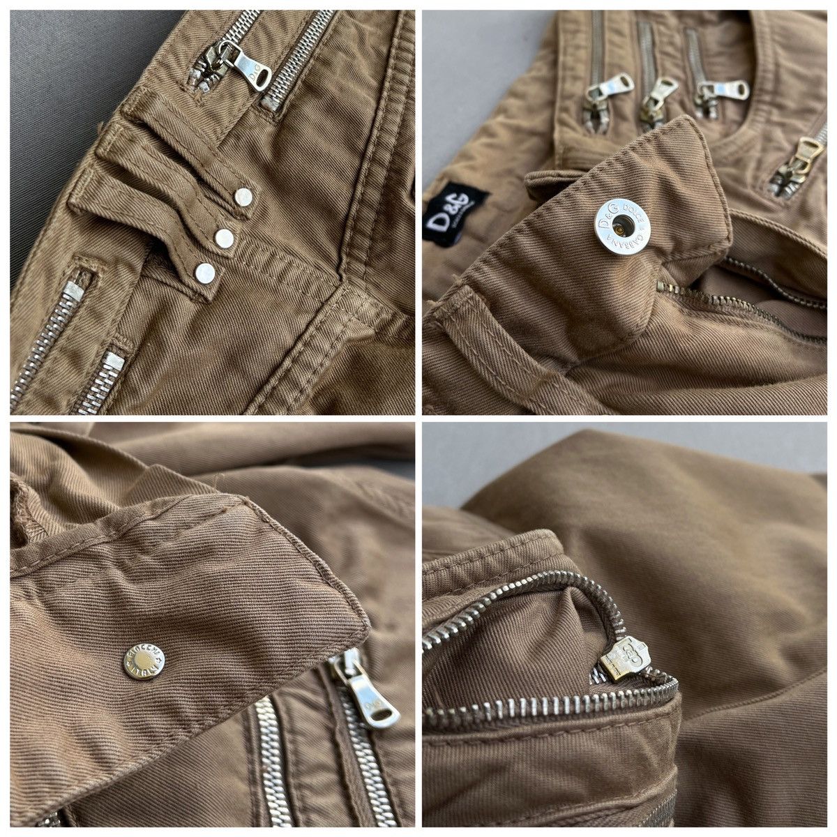 Dolce & Gabbana 🔥New Vintage DOLCE & GABBANA Multi Zipped Jeans Pants Size US 32 / EU 48 - 4 Thumbnail