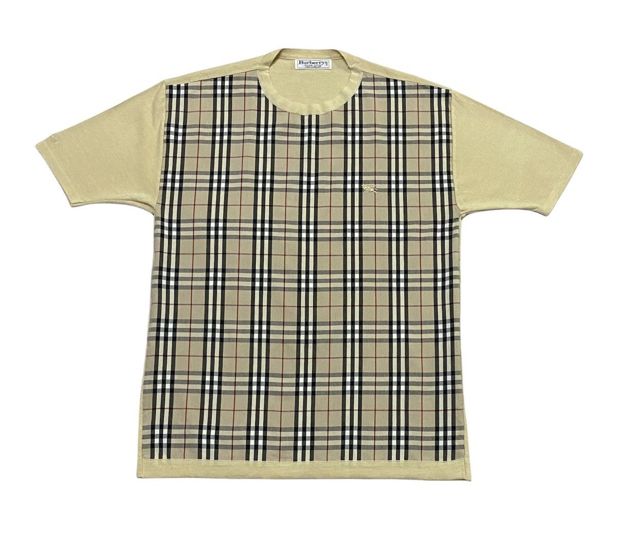 Burberry × Vintage VINTAGE BURBERRYS NOVA CHECK T-SHIRT Size US L / EU 52-54 / 3 - 16 Thumbnail
