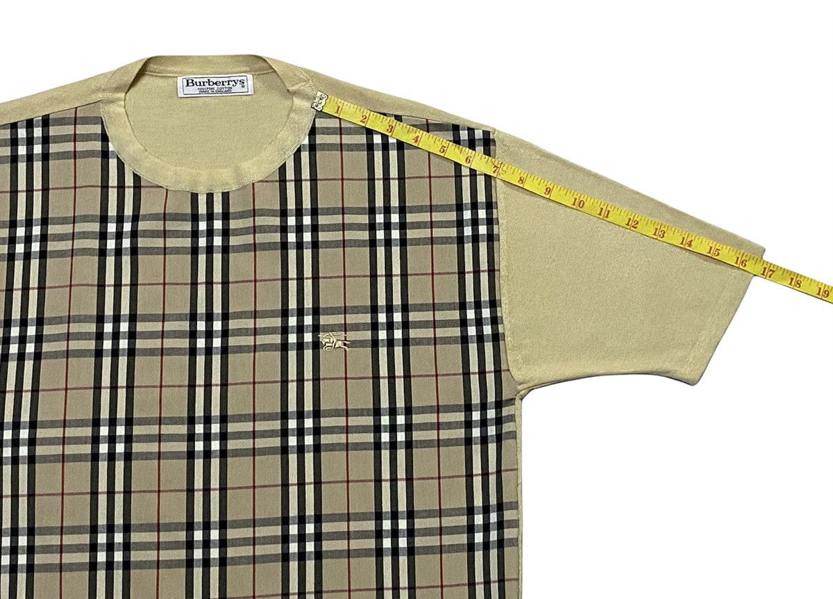 Burberry × Vintage VINTAGE BURBERRYS NOVA CHECK T-SHIRT Size US L / EU 52-54 / 3 - 7 Thumbnail