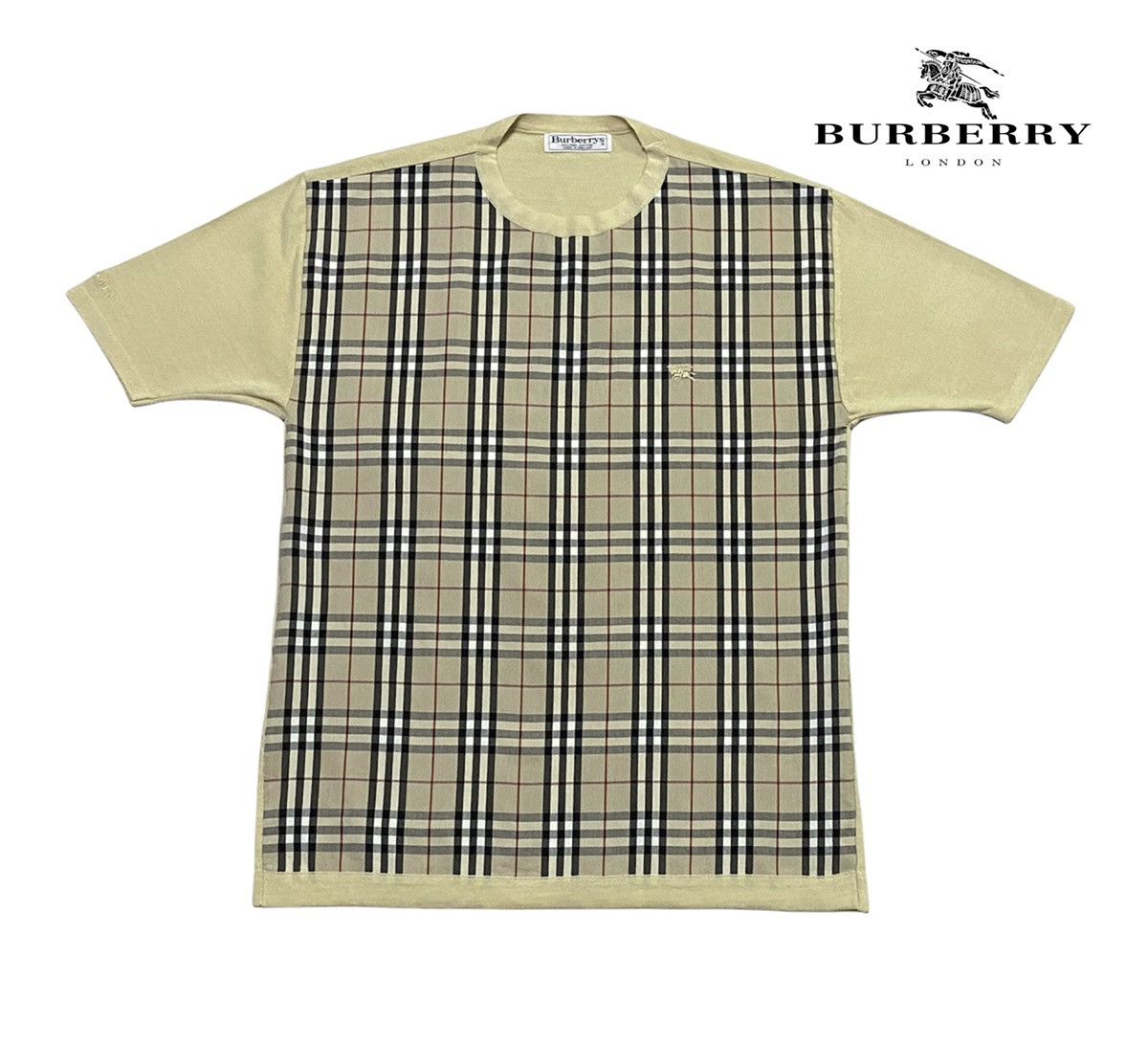 Burberry × Vintage VINTAGE BURBERRYS NOVA CHECK T-SHIRT Size US L / EU 52-54 / 3 - 1 Thumbnail