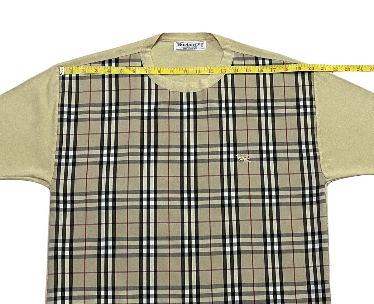 Burberry × Vintage VINTAGE BURBERRYS NOVA CHECK T-SHIRT Size US L / EU 52-54 / 3 - 5 Thumbnail