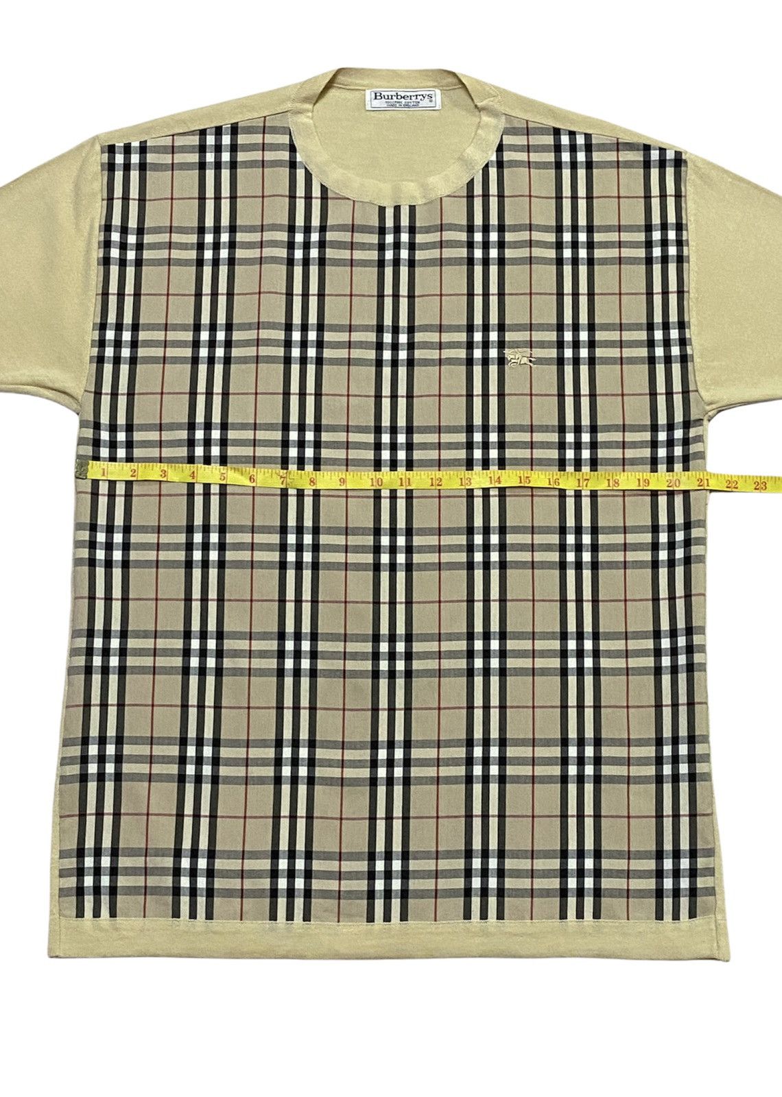 Burberry × Vintage VINTAGE BURBERRYS NOVA CHECK T-SHIRT Size US L / EU 52-54 / 3 - 3 Thumbnail