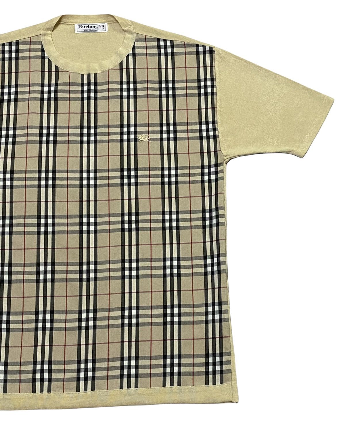 Burberry × Vintage VINTAGE BURBERRYS NOVA CHECK T-SHIRT Size US L / EU 52-54 / 3 - 13 Thumbnail