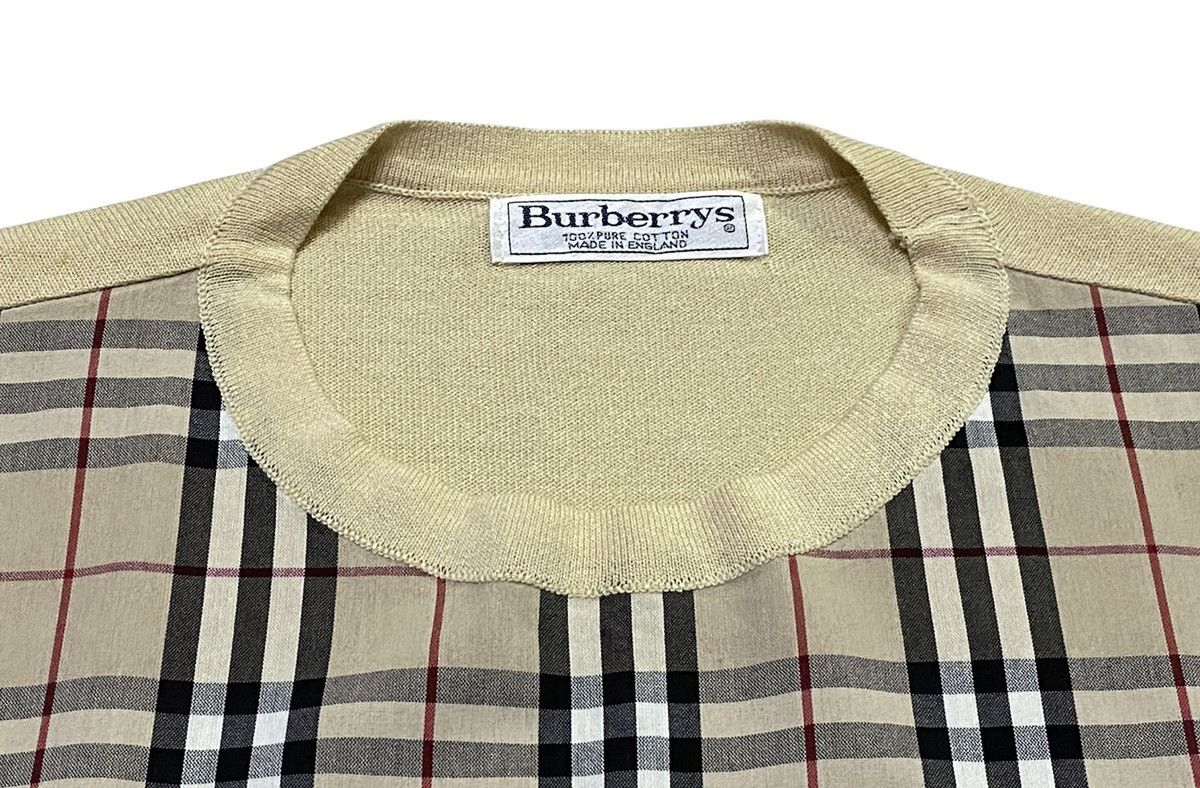 Burberry × Vintage VINTAGE BURBERRYS NOVA CHECK T-SHIRT Size US L / EU 52-54 / 3 - 11 Thumbnail