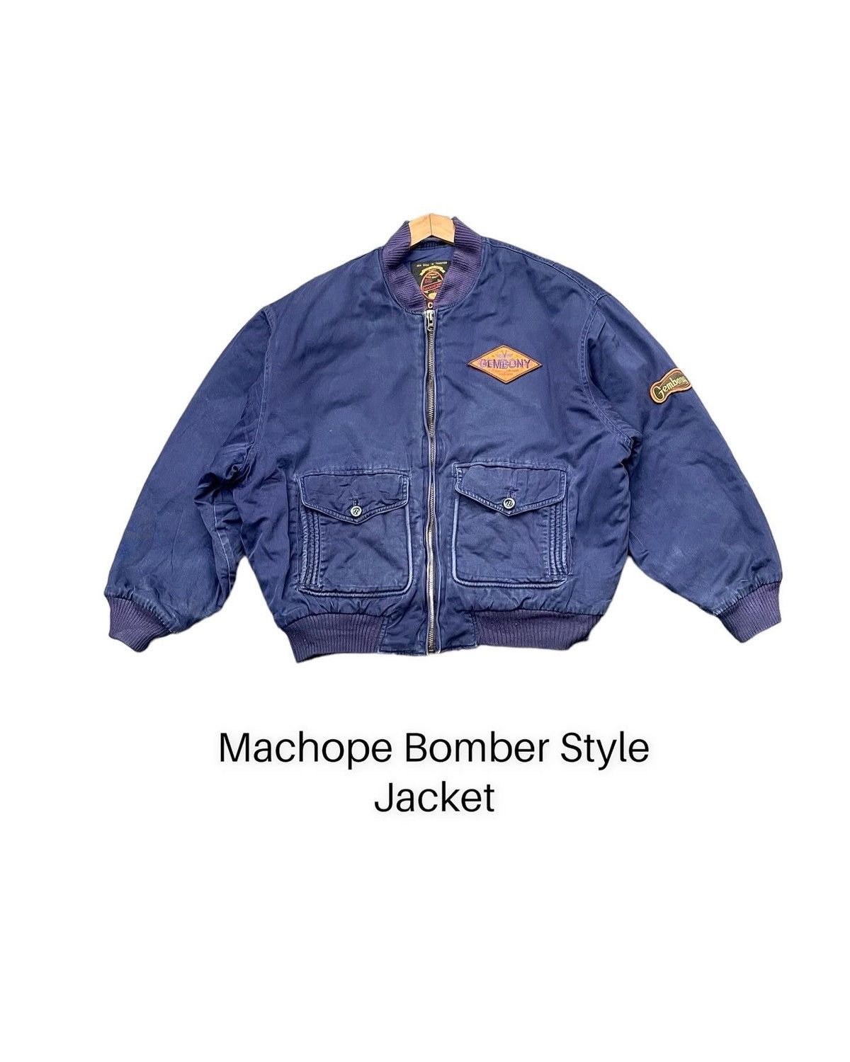 Japanese Brand Machope Gembony Bomber Style Jacket Size US L / EU 52-54 / 3 - 1 Thumbnail