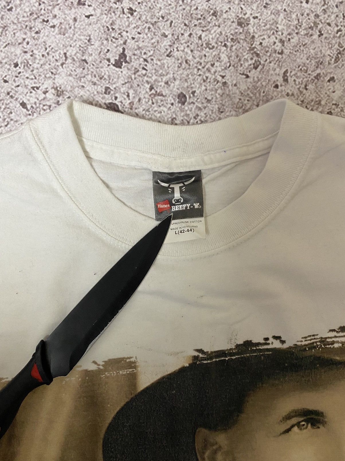 Band Tees × Vintage Vintage 2000’s Garth Brooks Big Face Logo Metal Rock T-shirt Size US L / EU 52-54 / 3 - 5 Thumbnail