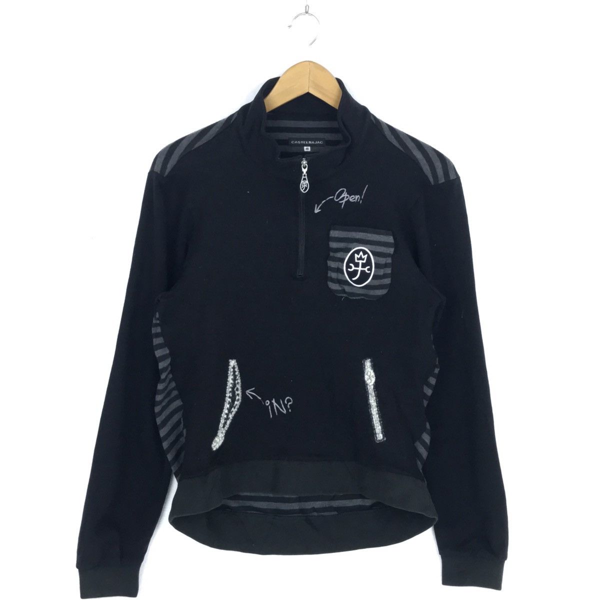 Vision Streetwear CASTELBAJAC sweatshirt spell out Jumper Punk Sweater Size US M / EU 48-50 / 2 - 1 Thumbnail