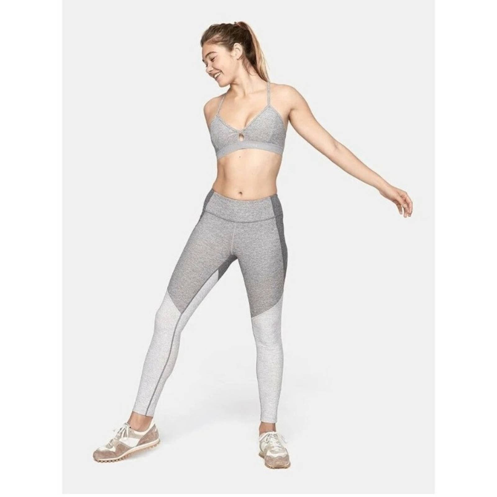 Outdoor Voices Tri-Tone Warmup Leggings
