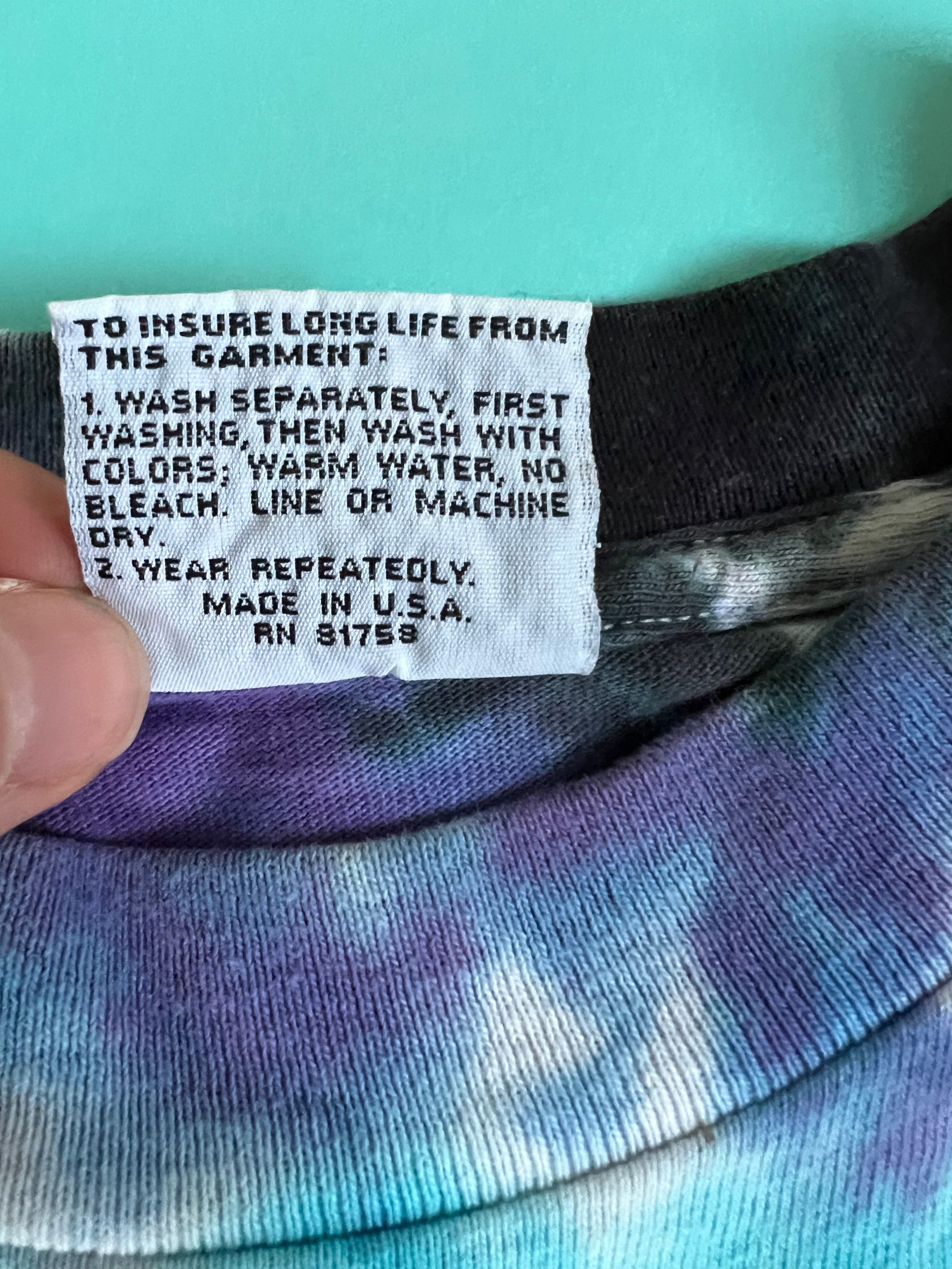 Grateful Dead × Liquid Blue × Vintage 1991 Grateful Dead Boston Garden Liquid Blue Tie Dye Tee Size US L / EU 52-54 / 3 - 5 Thumbnail