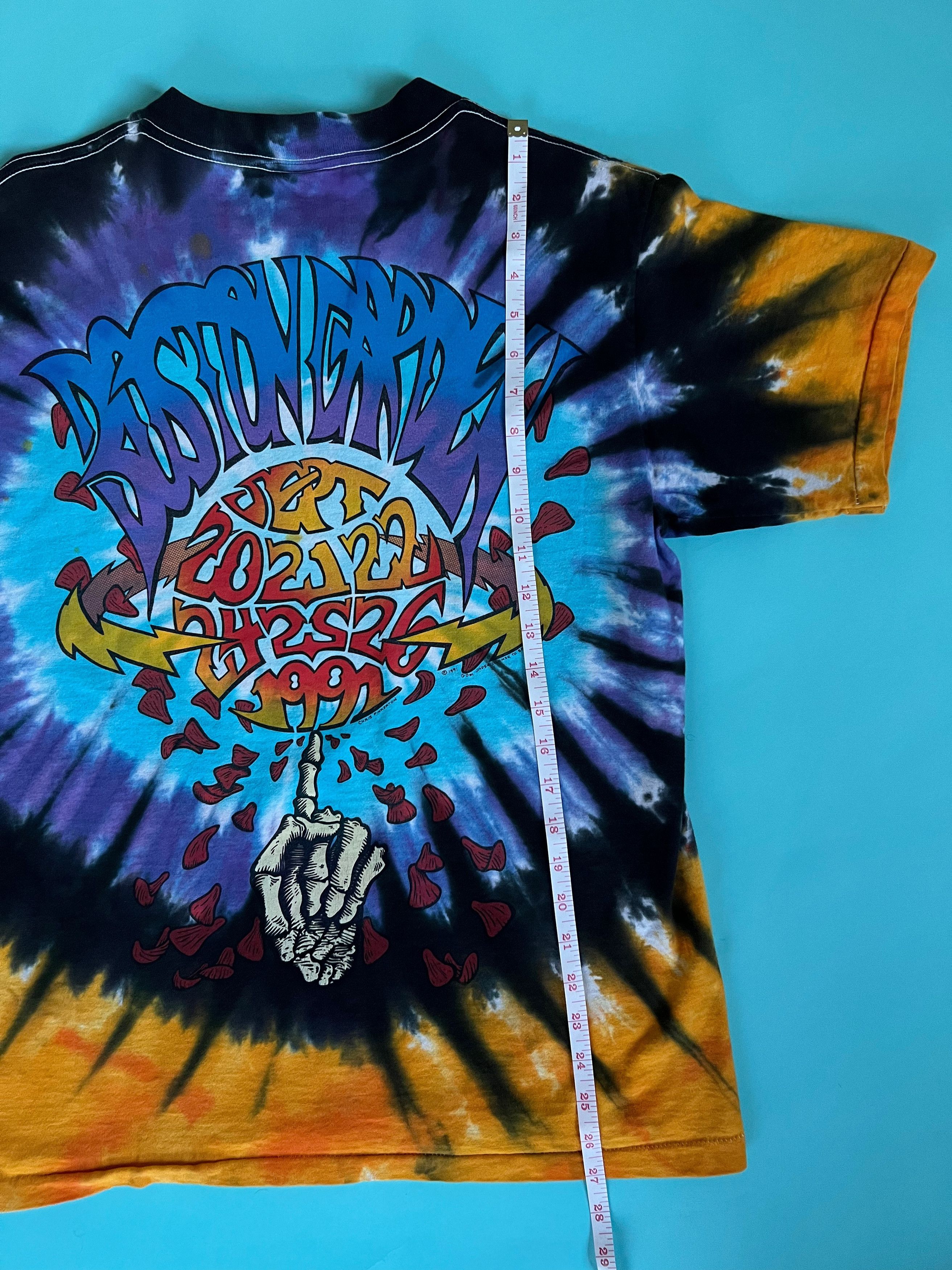 Grateful Dead × Liquid Blue × Vintage 1991 Grateful Dead Boston Garden Liquid Blue Tie Dye Tee Size US L / EU 52-54 / 3 - 10 Thumbnail