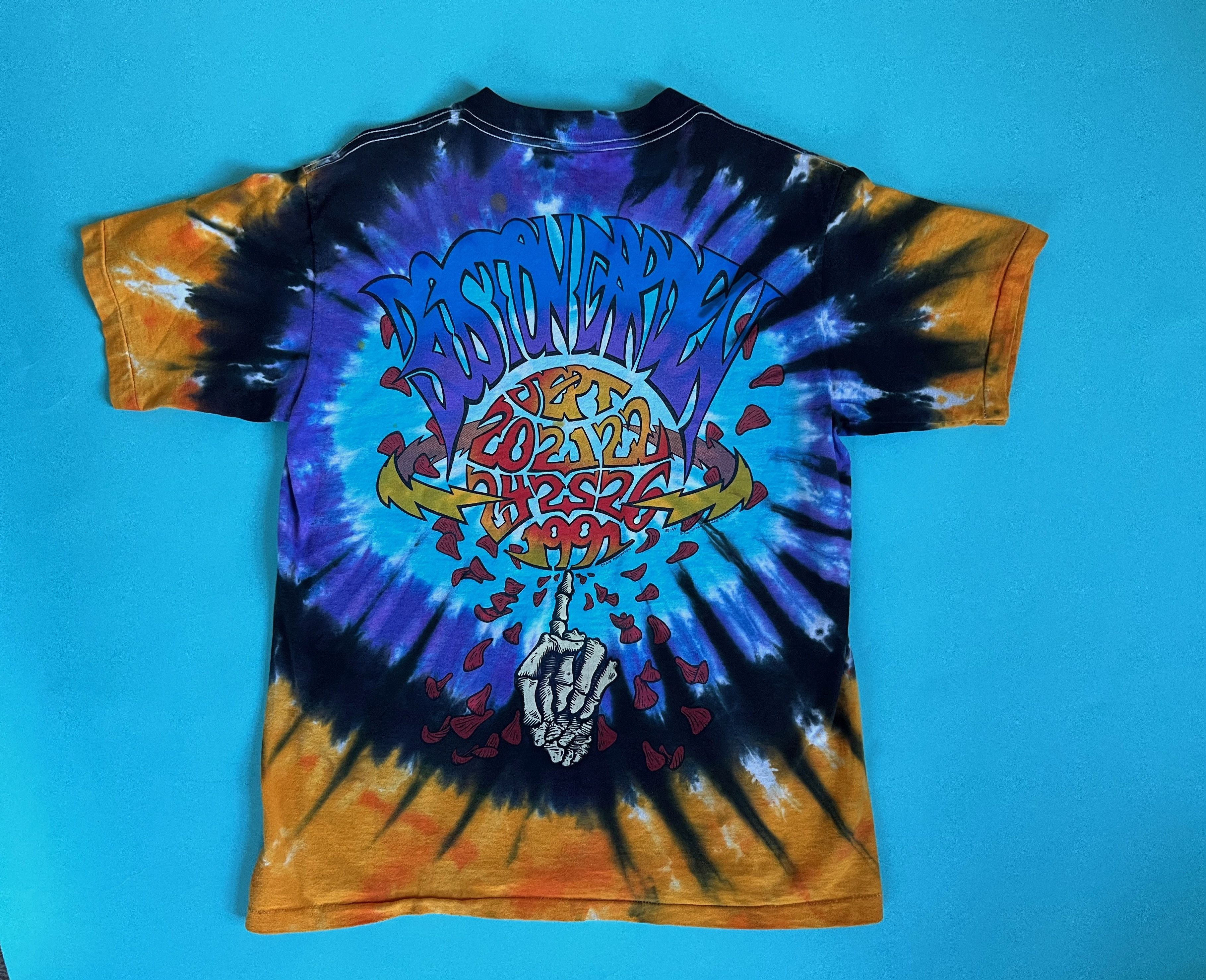 Grateful Dead × Liquid Blue × Vintage 1991 Grateful Dead Boston Garden Liquid Blue Tie Dye Tee Size US L / EU 52-54 / 3 - 6 Thumbnail