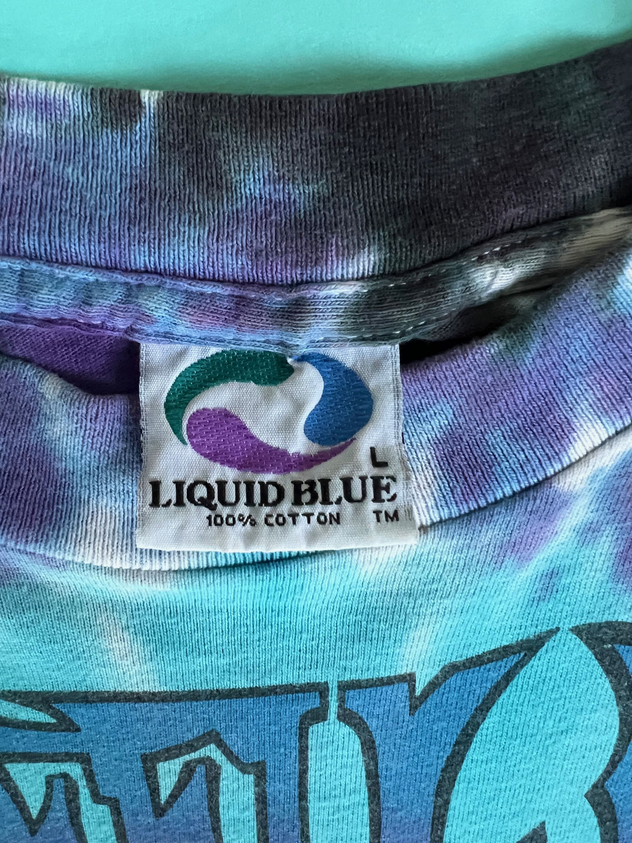 Grateful Dead × Liquid Blue × Vintage 1991 Grateful Dead Boston Garden Liquid Blue Tie Dye Tee Size US L / EU 52-54 / 3 - 4 Thumbnail