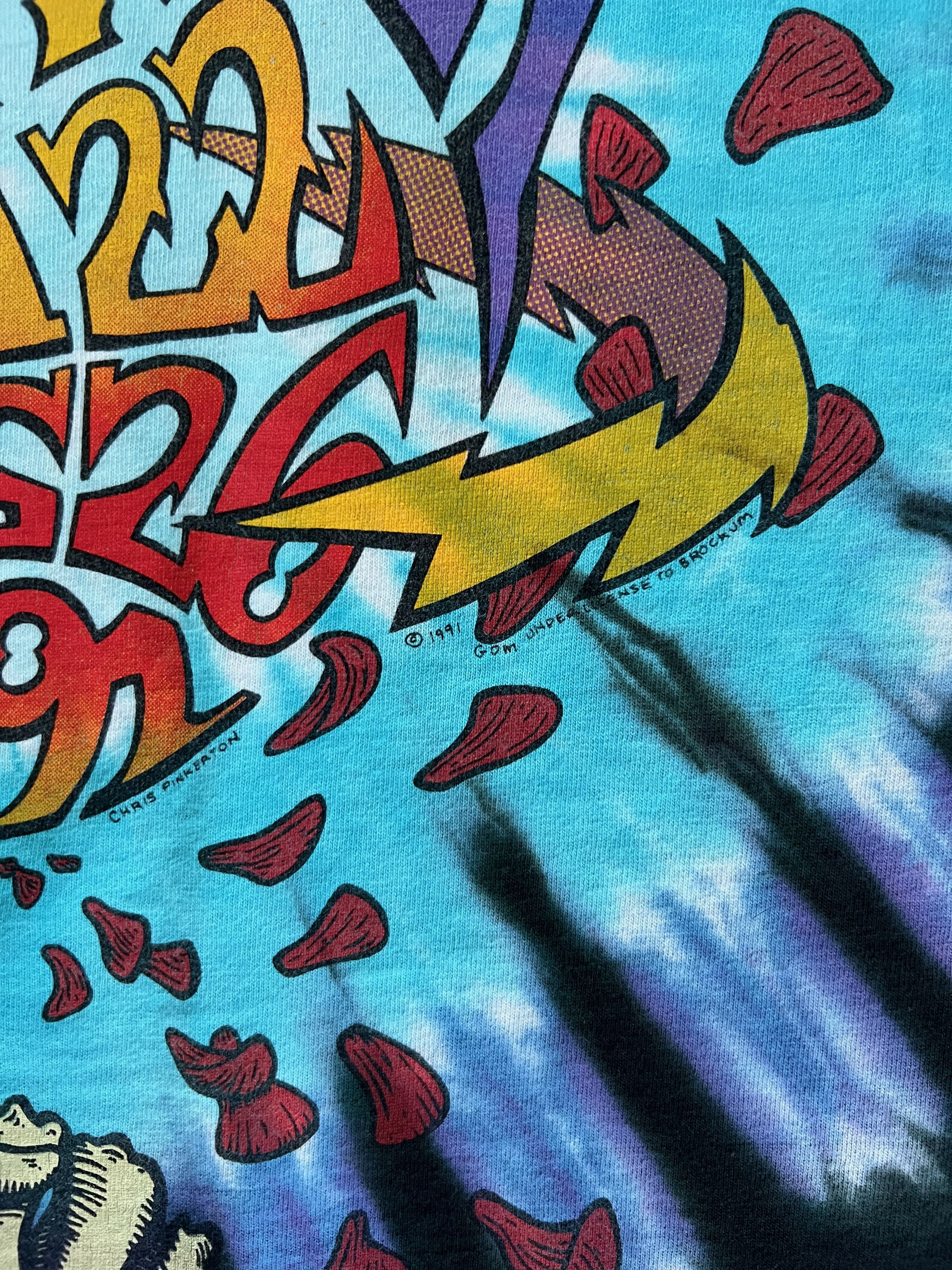 Grateful Dead × Liquid Blue × Vintage 1991 Grateful Dead Boston Garden Liquid Blue Tie Dye Tee Size US L / EU 52-54 / 3 - 8 Thumbnail