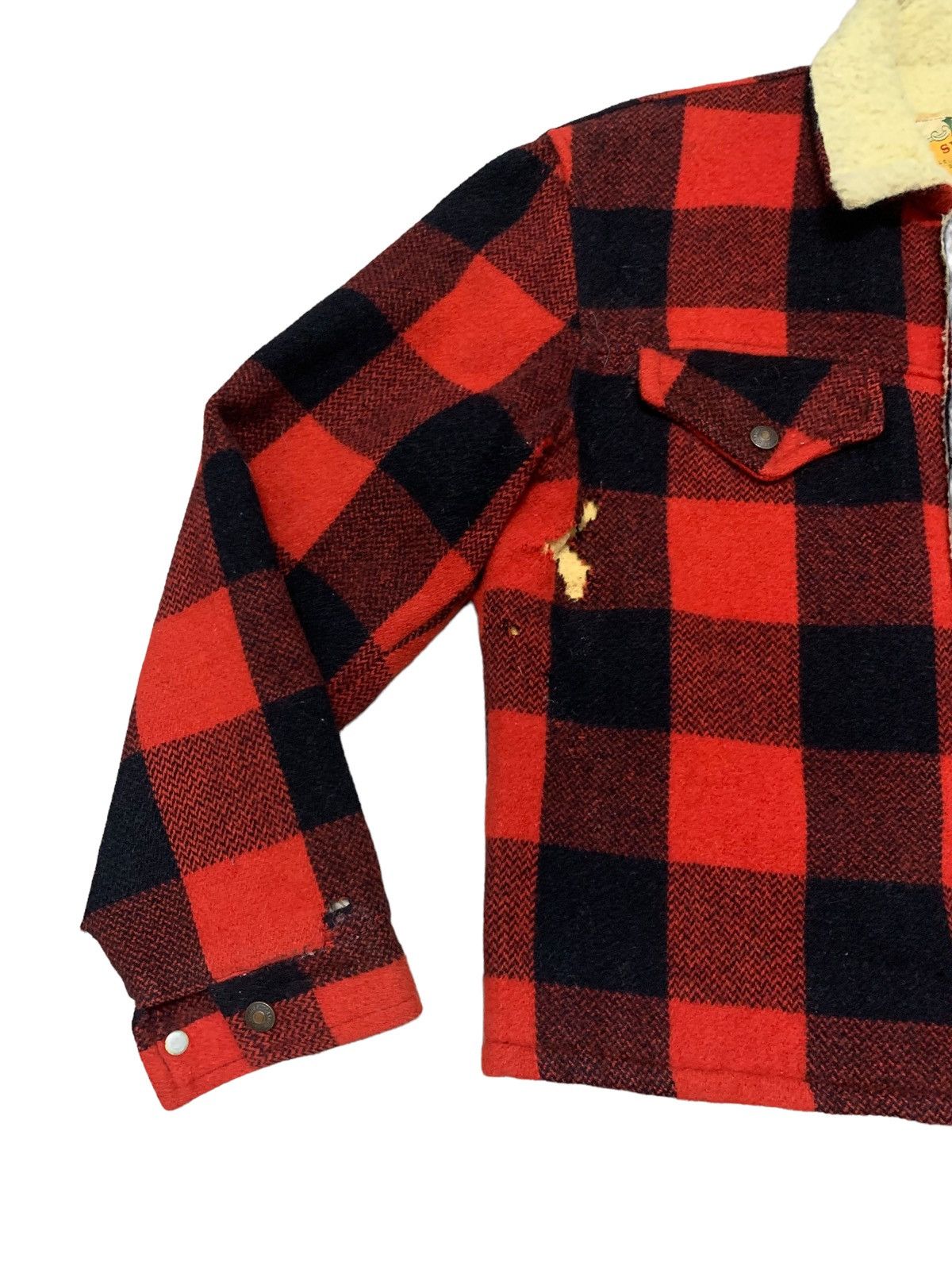 Levi's Rare Design Vintage Brand Levis Big "E" Sherpa Jacket 1960s Size US M / EU 48-50 / 2 - 4 Thumbnail