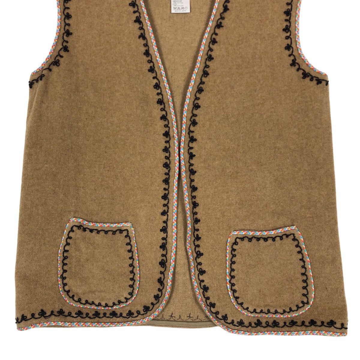 Needles Vintage Needles Nepenthes Wool Buttonless Vest Made In Japan Size US S / EU 44-46 / 1 - 4 Thumbnail