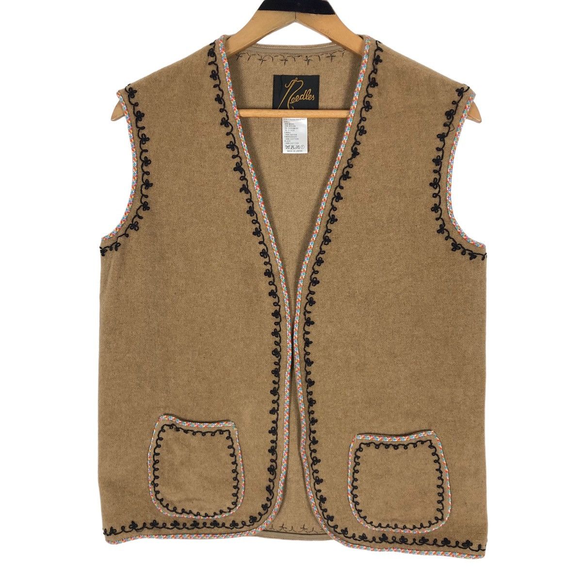 Needles Vintage Needles Nepenthes Wool Buttonless Vest Made In Japan Size US S / EU 44-46 / 1 - 1 Thumbnail