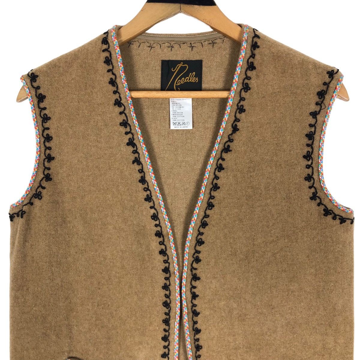 Needles Vintage Needles Nepenthes Wool Buttonless Vest Made In Japan Size US S / EU 44-46 / 1 - 3 Thumbnail