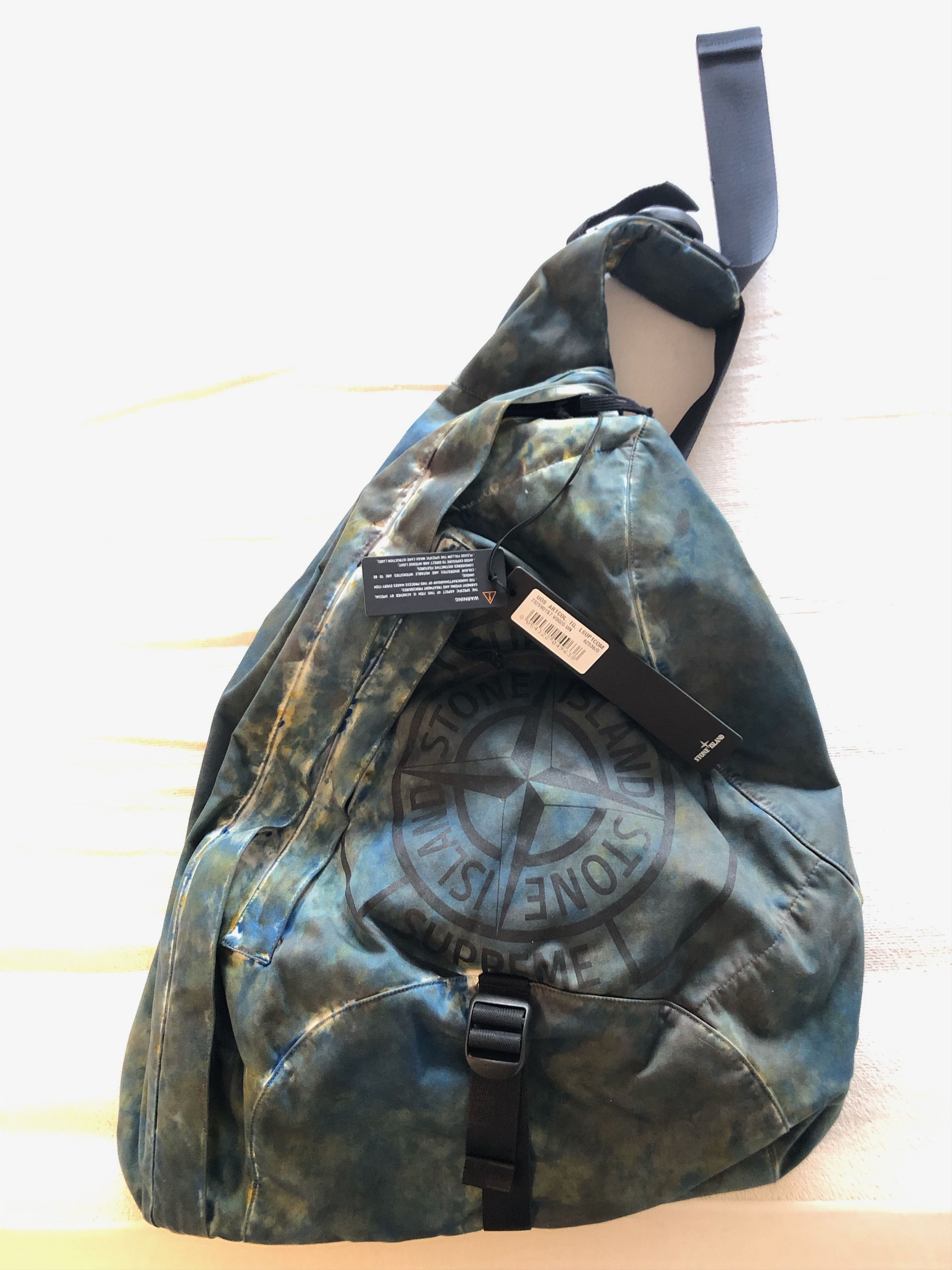 Supreme Stone Island Printed Camo Nylon Shoulder Bag | Grailed