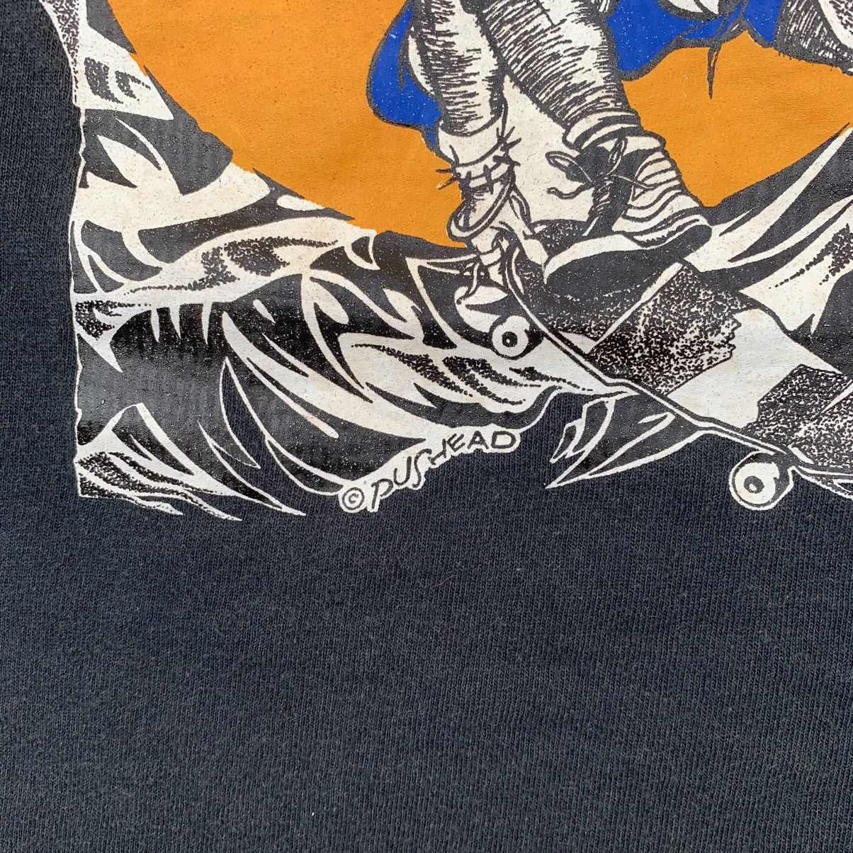 Thrasher × Vintage Vintage 90s Thrasher Pushead Design Tshirt Size US L / EU 52-54 / 3 - 3 Thumbnail