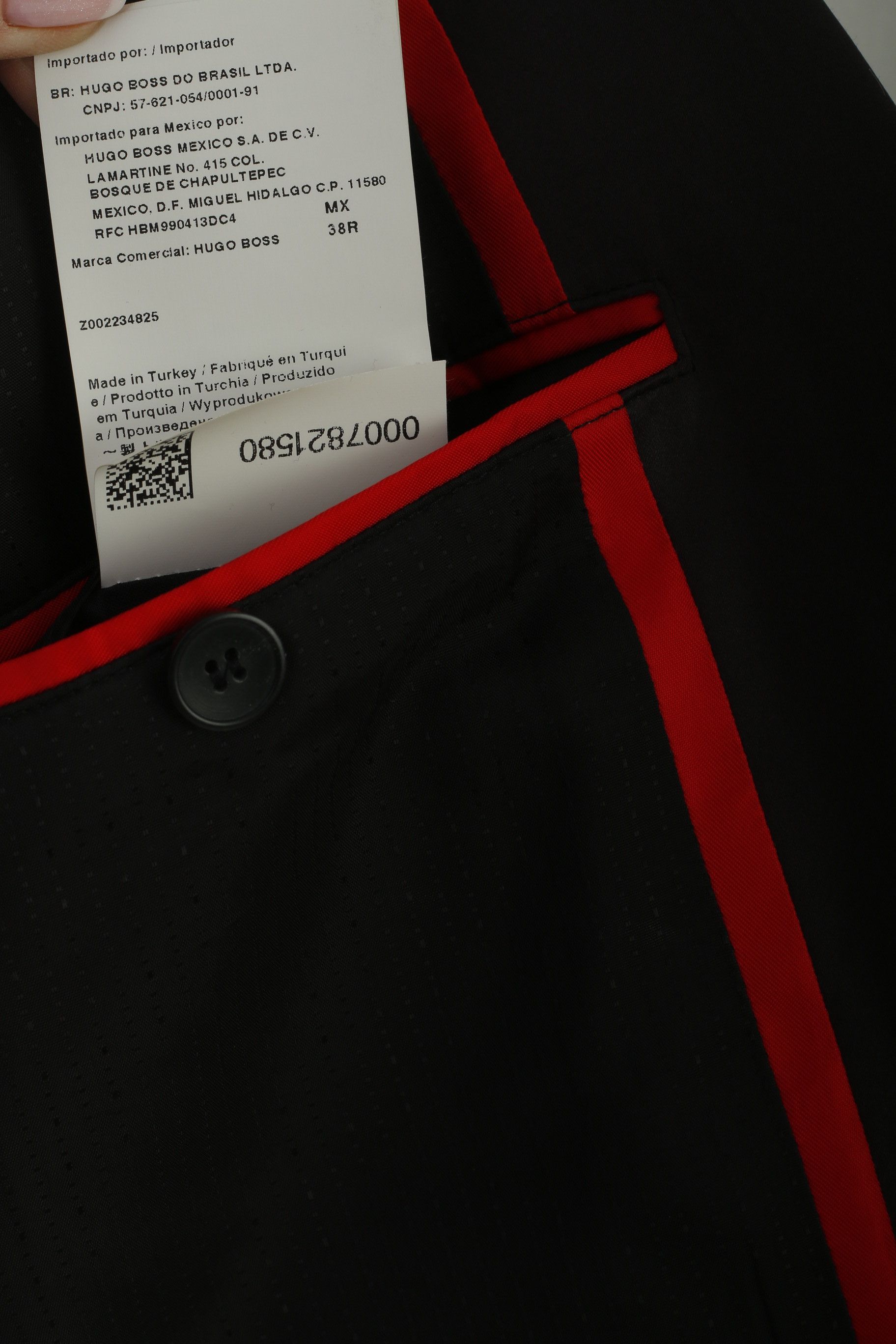 Hugo Boss Hugo Boss Men 38 48 Blazer Black Shiny VTG 5565 Size 38R - 7 Thumbnail