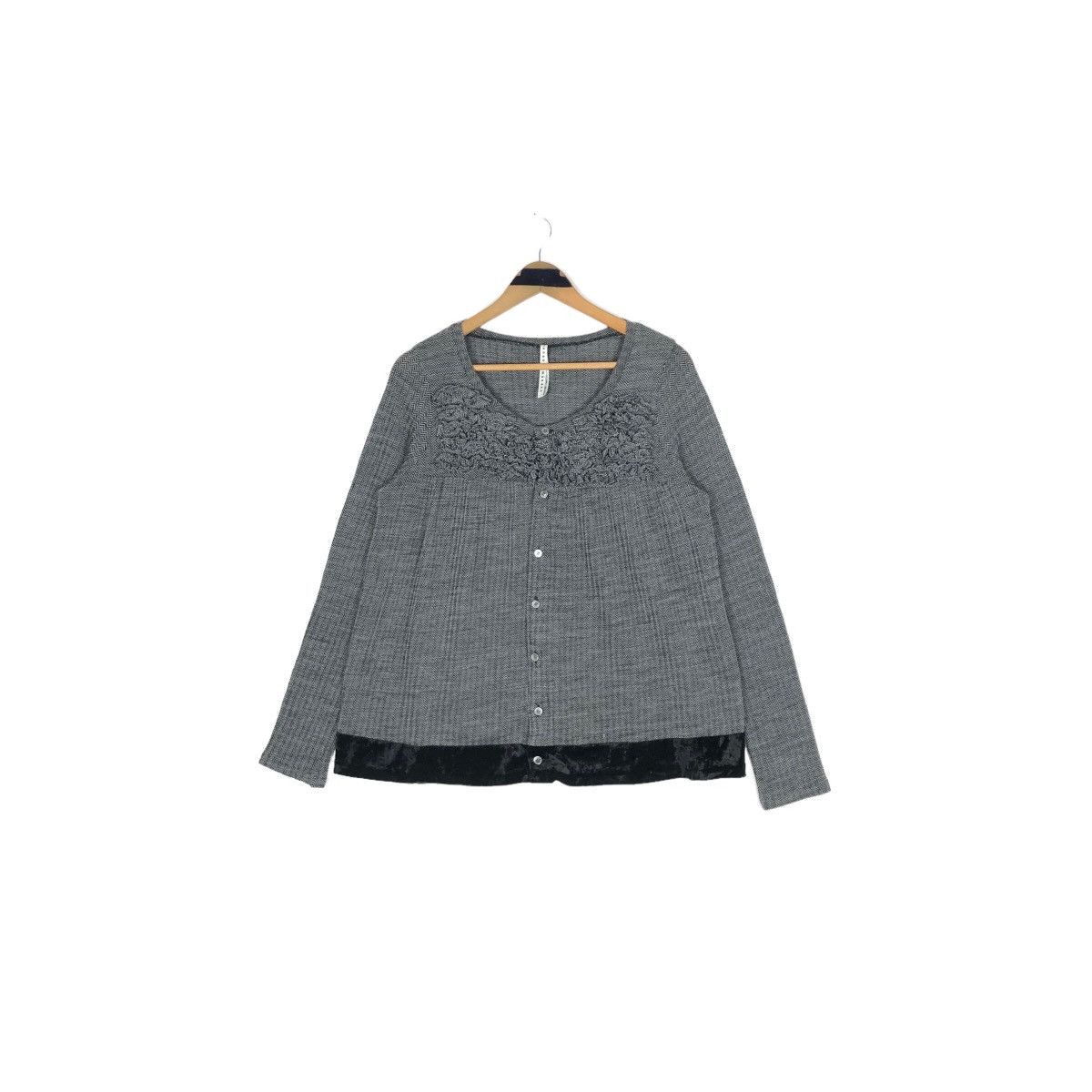 Issey Miyake Sunao Kuwahara Button Up Long Sleeve Blouse Size M / US 6-8 / IT 42-44 - 2 Thumbnail