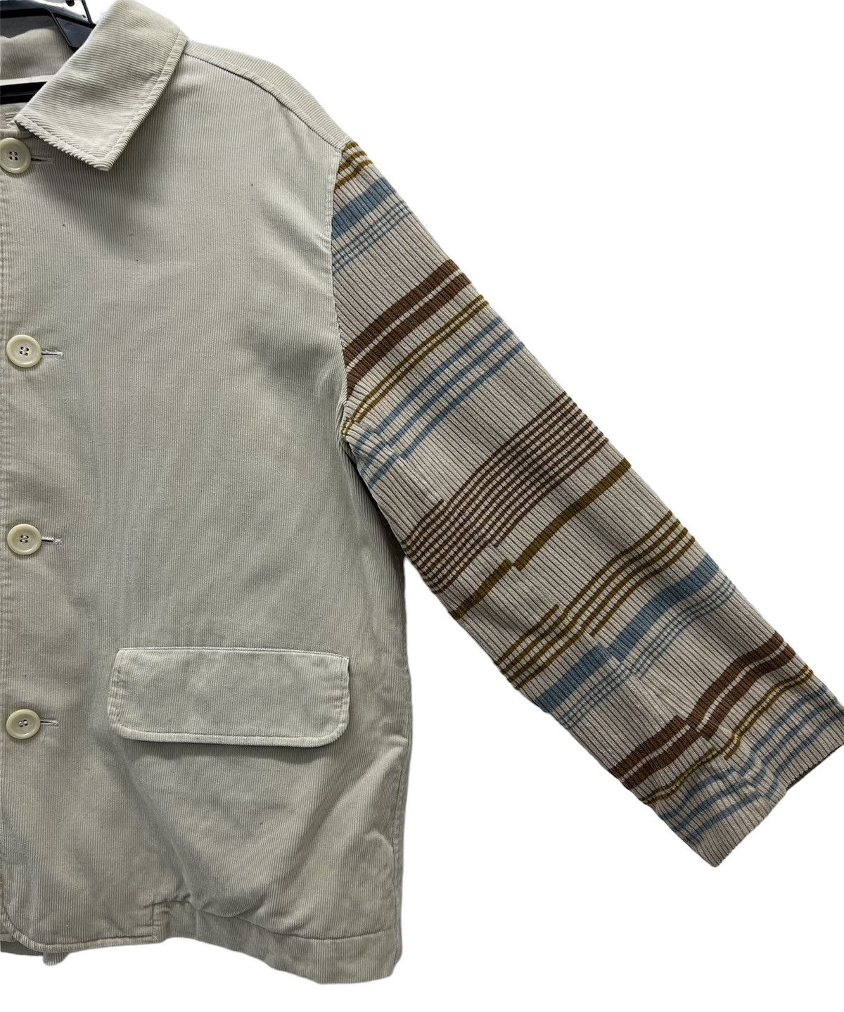 Issey Miyake HAI SPORTING GEAR CORDUROY LINE STRIPE SLEEVE JACKET Size US M / EU 48-50 / 2 - 4 Thumbnail