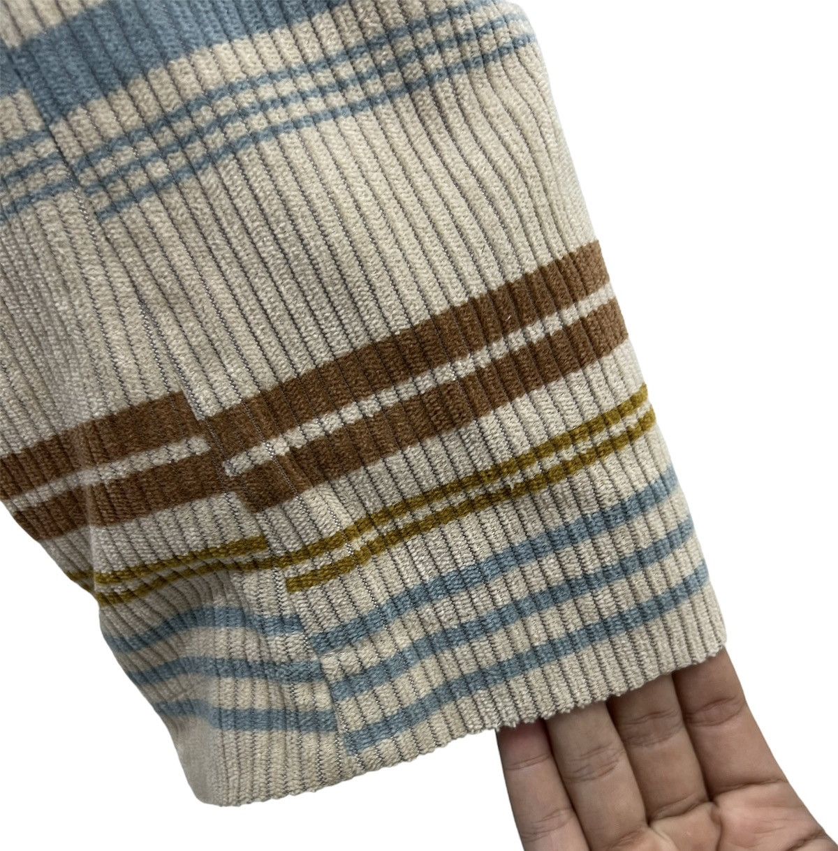 Issey Miyake HAI SPORTING GEAR CORDUROY LINE STRIPE SLEEVE JACKET Size US M / EU 48-50 / 2 - 7 Thumbnail