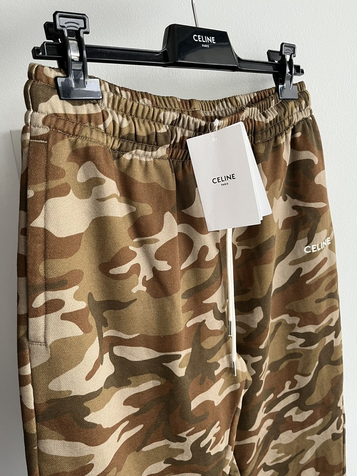 Celine × Hedi Slimane Brand New Super Runway Limited Edition Celine Logo Sweatpant Size US 34 / EU 50 - 22 Thumbnail