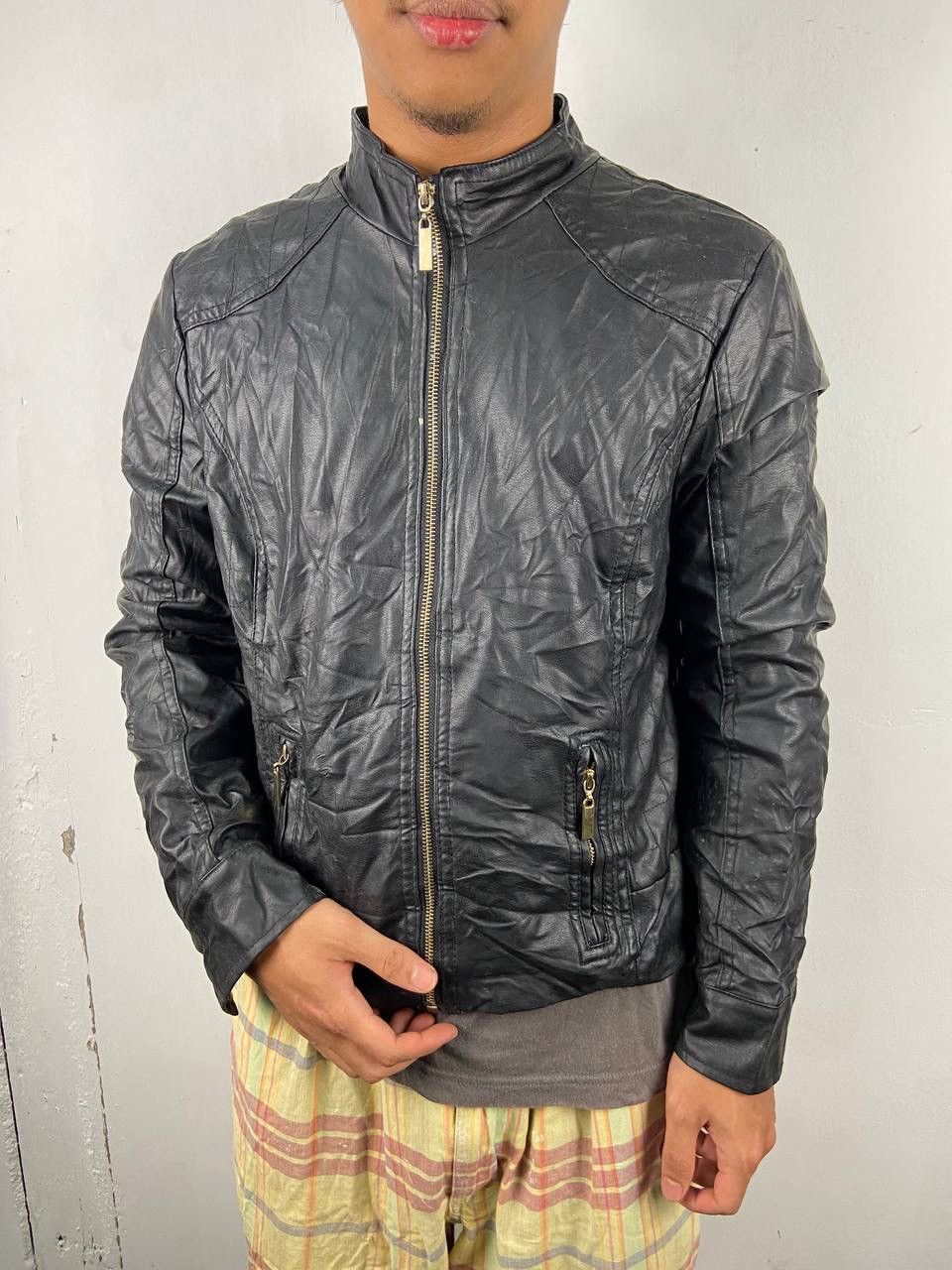 Hein Gericke Japanese Vintage Leather Jacket Moto Punk Biker Style Size XL / US 12-14 / IT 48-50 - 1 Thumbnail