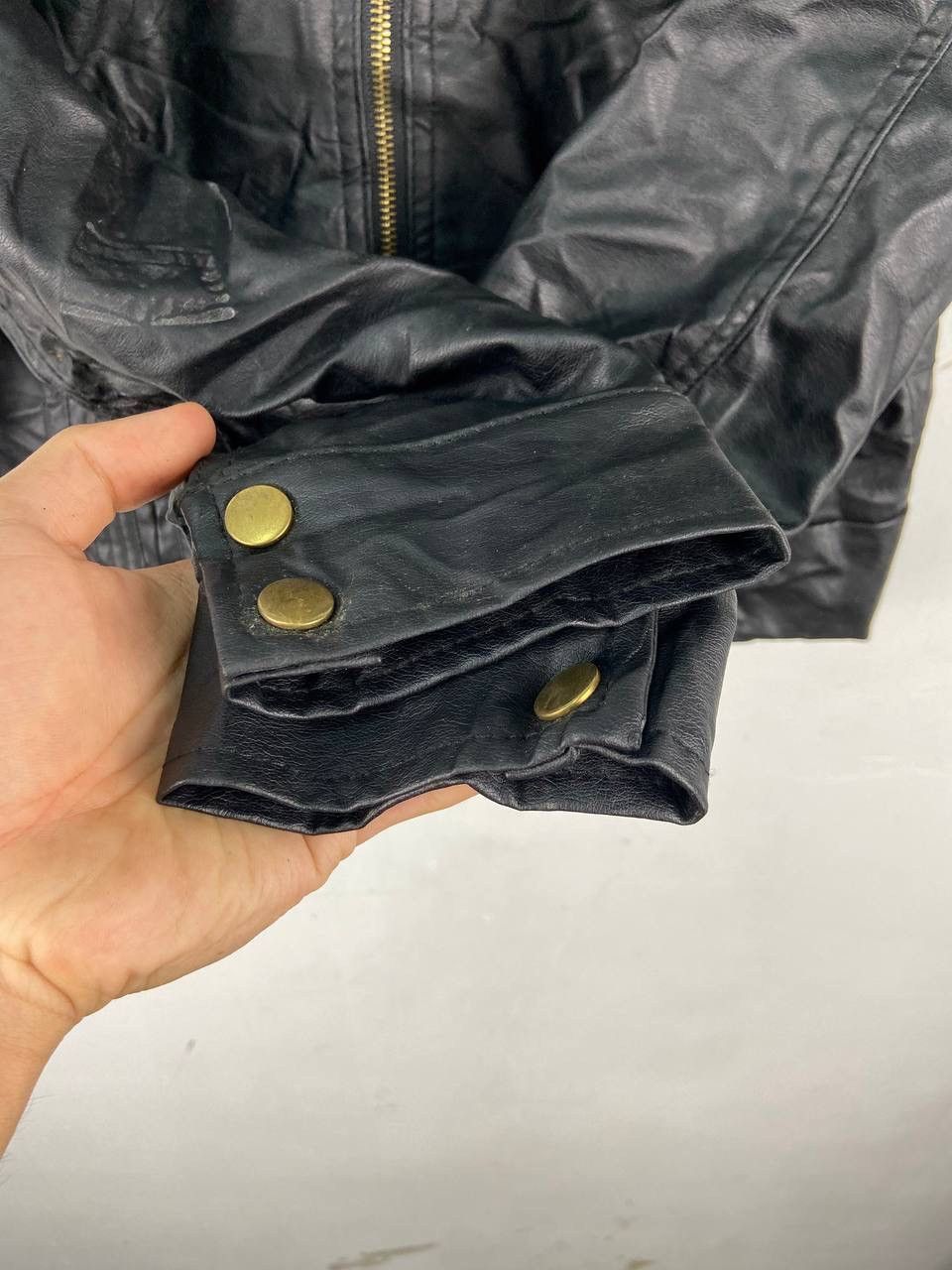 Hein Gericke Japanese Vintage Leather Jacket Moto Punk Biker Style Size XL / US 12-14 / IT 48-50 - 9 Thumbnail