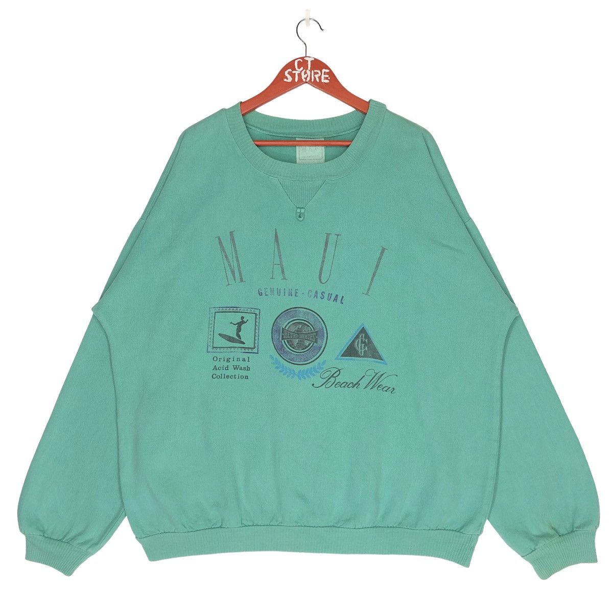 Vintage × Wek Vintage Maui Beach Wear Sweatshirt Size US XL / EU 56 / 4 - 1 Thumbnail
