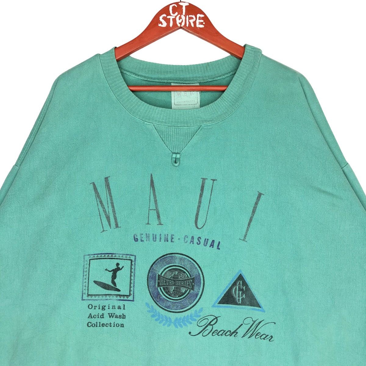 Vintage × Wek Vintage Maui Beach Wear Sweatshirt Size US XL / EU 56 / 4 - 3 Thumbnail