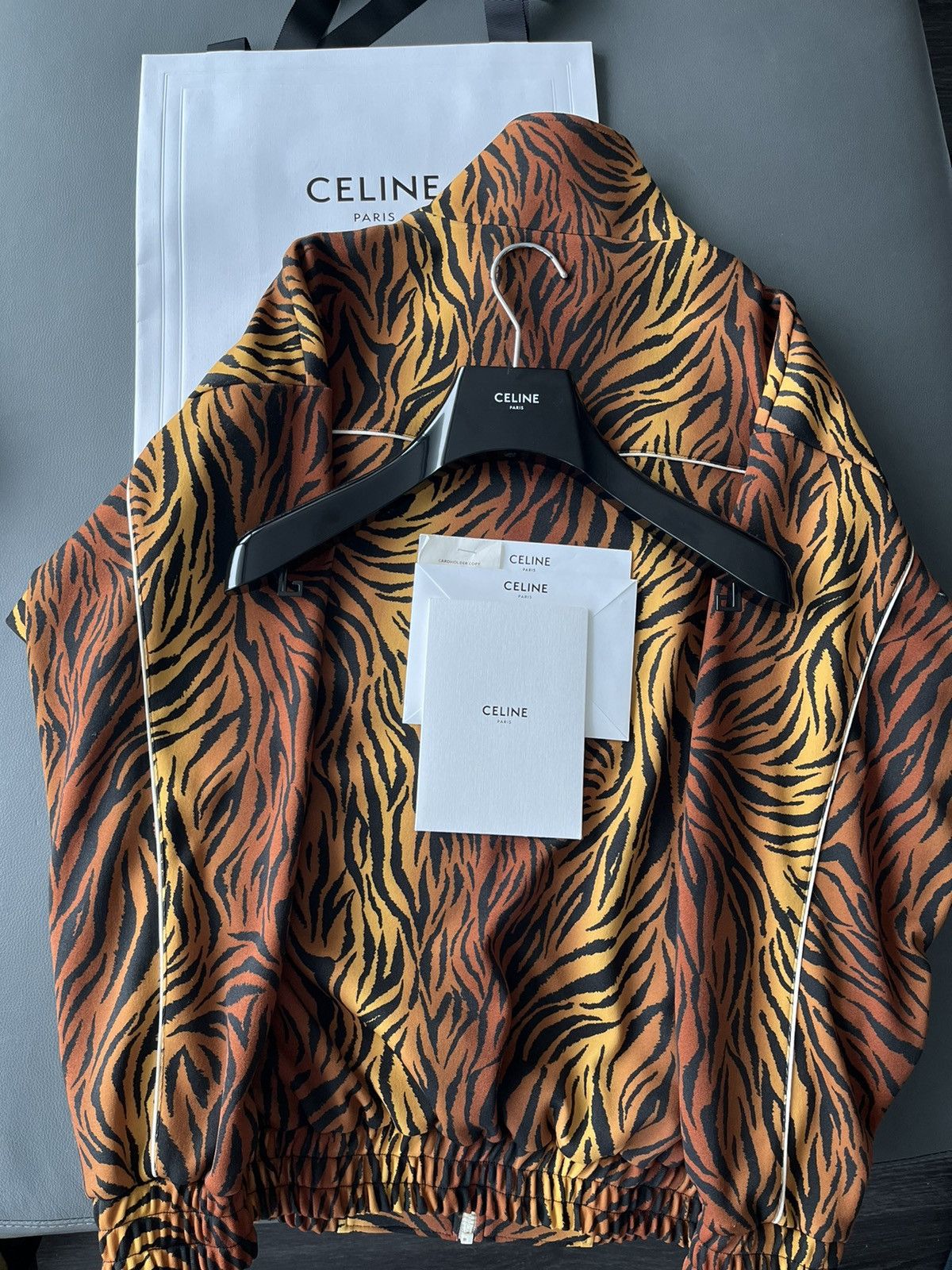 Celine × Hedi Slimane Super Runway Celine Hedi Slimane Bomber Jacket Brand New Size US L / EU 52-54 / 3 - 13 Thumbnail