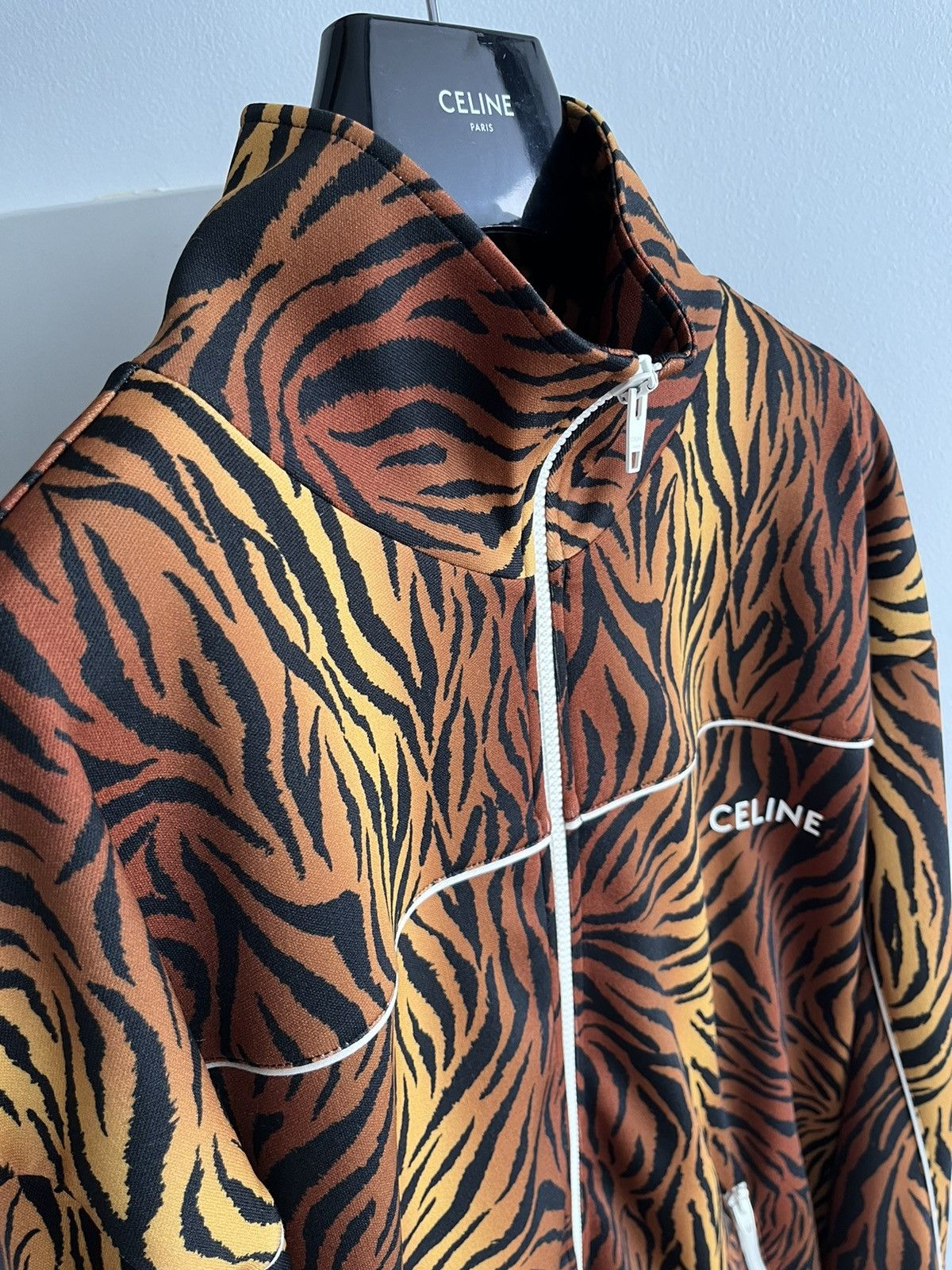 Celine × Hedi Slimane Super Runway Celine Hedi Slimane Bomber Jacket Brand New Size US L / EU 52-54 / 3 - 23 Thumbnail