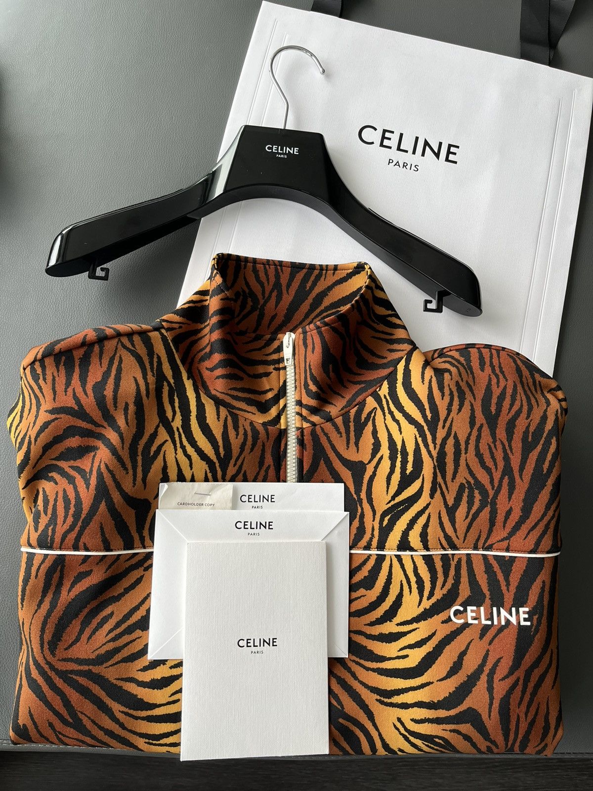 Celine × Hedi Slimane Super Runway Celine Hedi Slimane Bomber Jacket Brand New Size US L / EU 52-54 / 3 - 9 Thumbnail