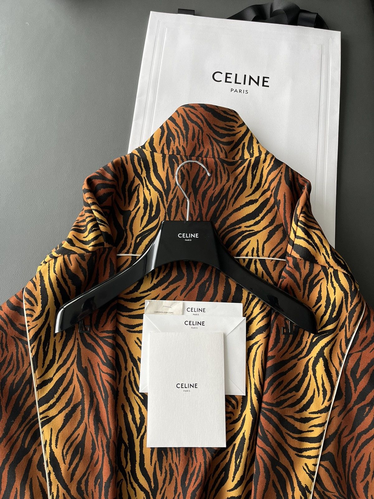 Celine × Hedi Slimane Super Runway Celine Hedi Slimane Bomber Jacket Brand New Size US L / EU 52-54 / 3 - 12 Thumbnail