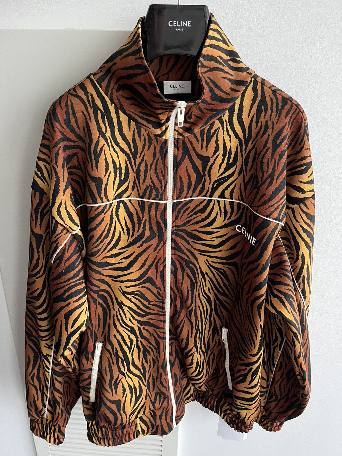 Celine × Hedi Slimane Super Runway Celine Hedi Slimane Bomber Jacket Brand New Size US L / EU 52-54 / 3 - 14 Thumbnail