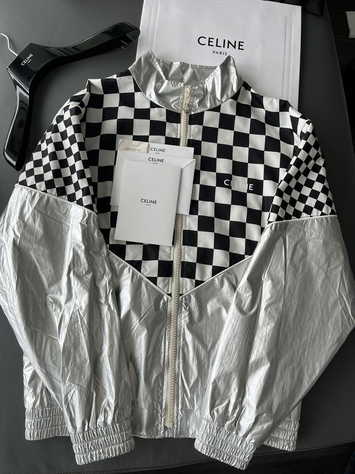 Celine × Hedi Slimane Brand New Super Runway Celine Hedi Slimane Bomber Jacket Size US L / EU 52-54 / 3 - 3 Thumbnail