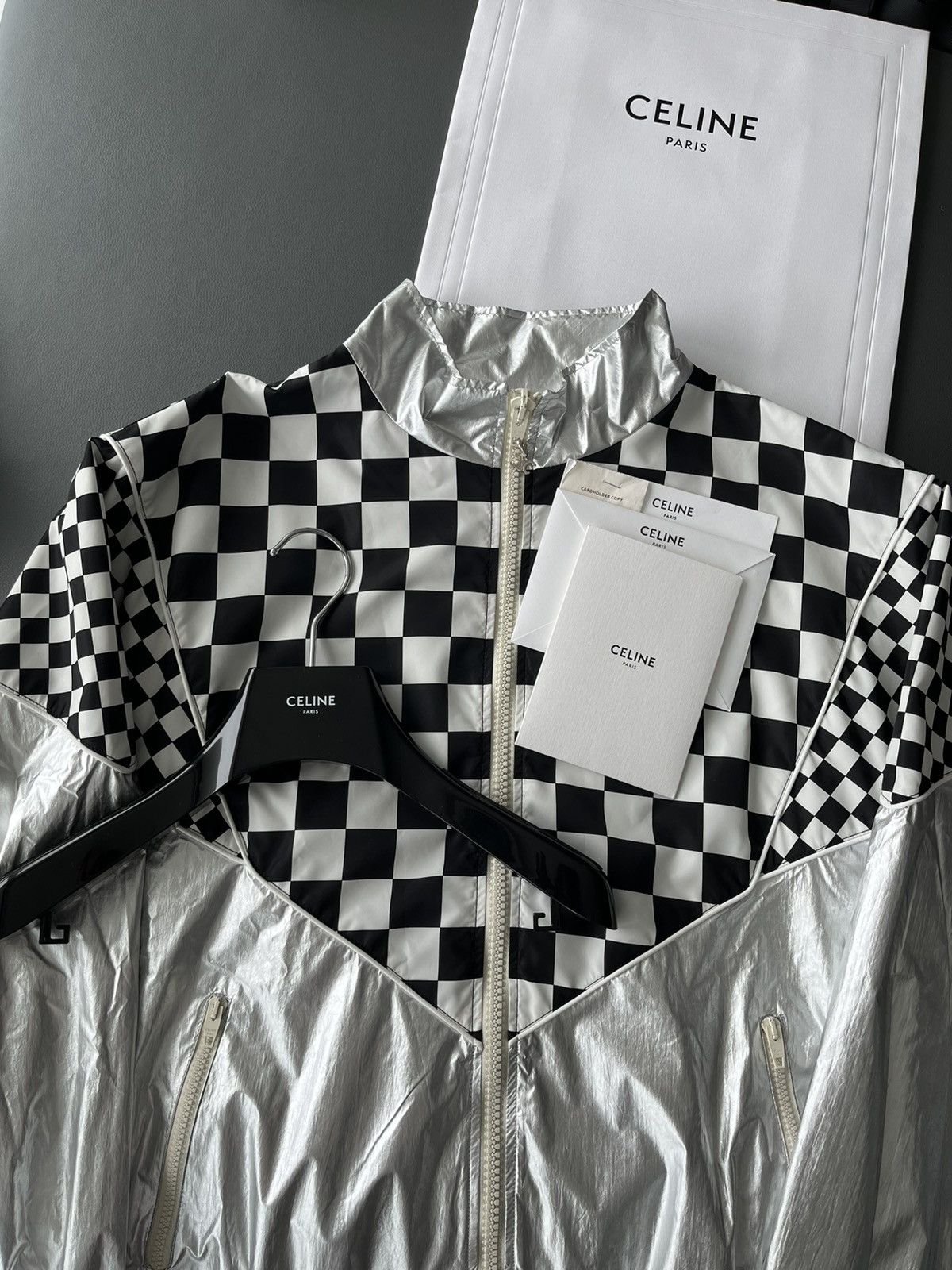 Celine × Hedi Slimane Brand New Super Runway Celine Hedi Slimane Bomber Jacket Size US L / EU 52-54 / 3 - 14 Thumbnail