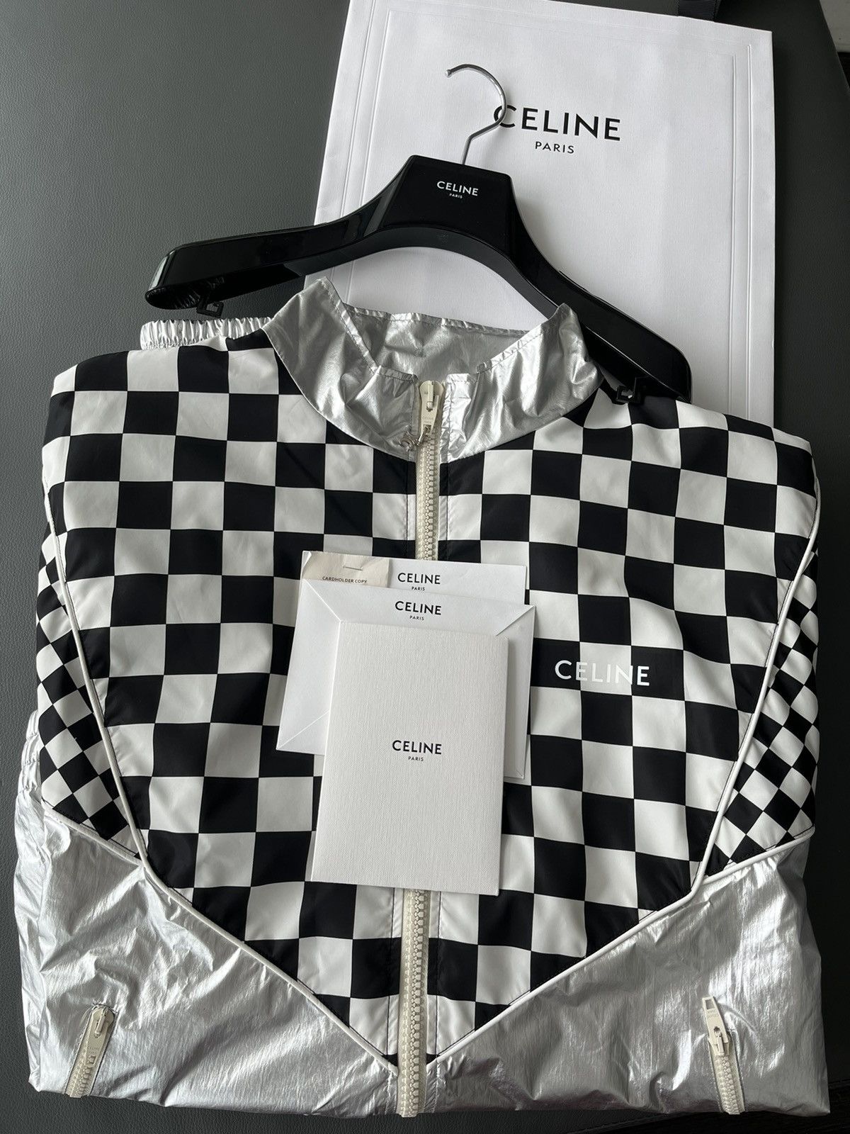 Celine × Hedi Slimane Brand New Super Runway Celine Hedi Slimane Bomber Jacket Size US L / EU 52-54 / 3 - 1 Thumbnail