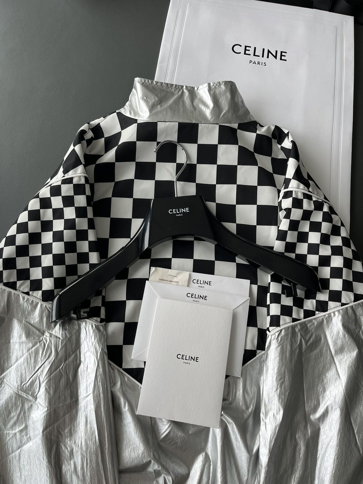 Celine × Hedi Slimane Brand New Super Runway Celine Hedi Slimane Bomber Jacket Size US L / EU 52-54 / 3 - 17 Thumbnail