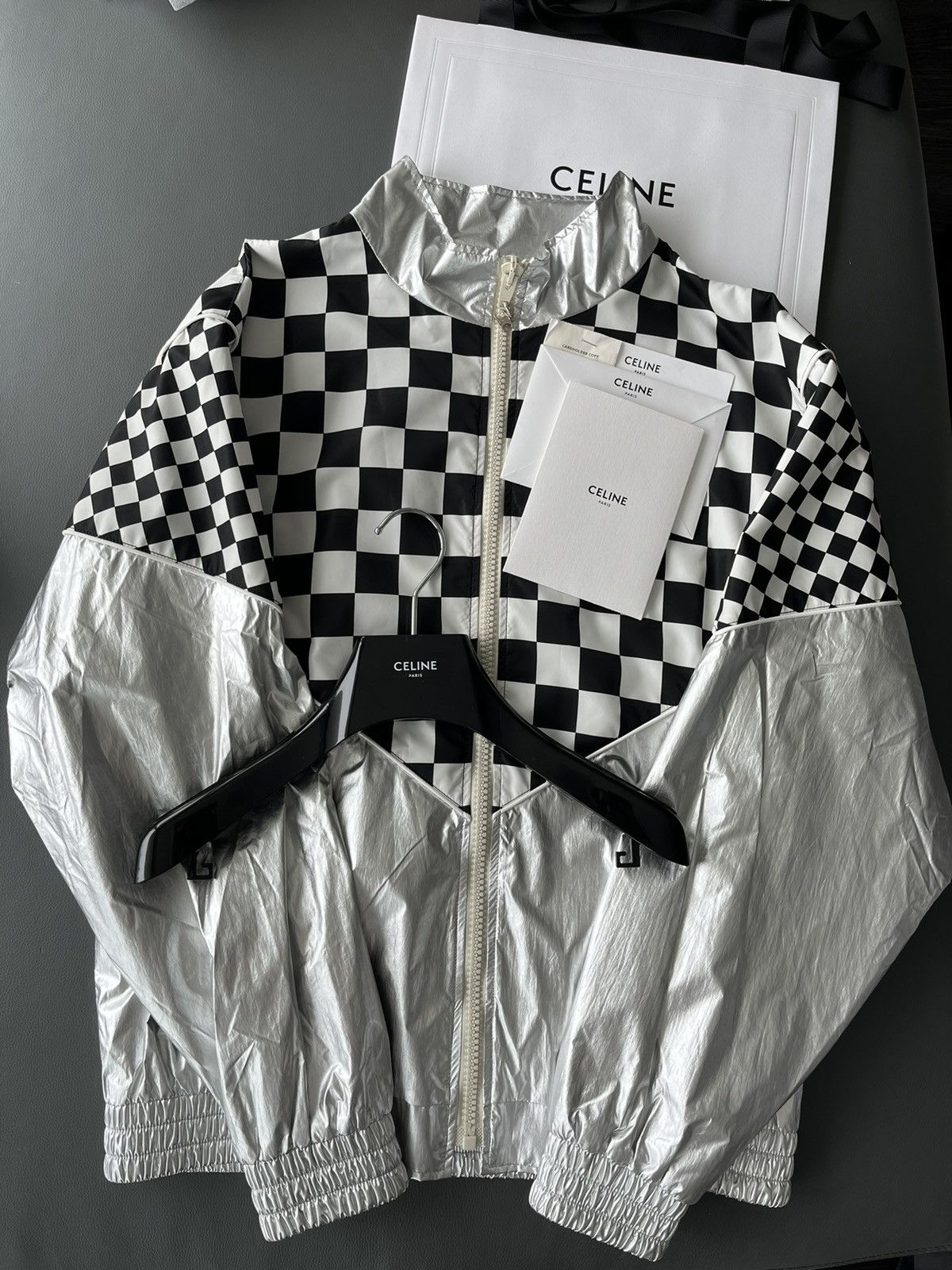 Celine × Hedi Slimane Brand New Super Runway Celine Hedi Slimane Bomber Jacket Size US L / EU 52-54 / 3 - 15 Thumbnail