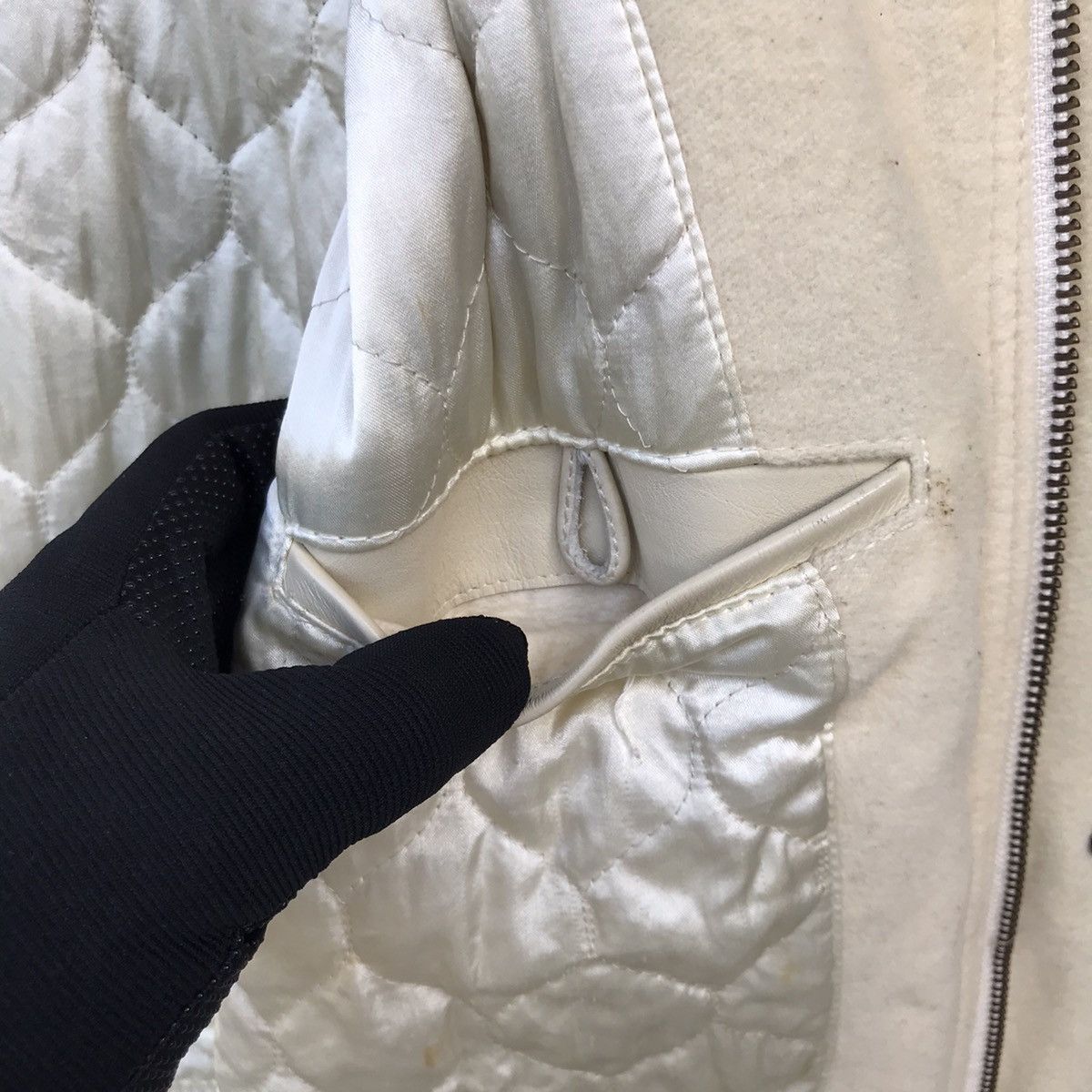 BIGI Vintage 90s Just Bigi Leather Sleeve Varsity Jacket - Rare Size US L / EU 52-54 / 3 - 12 Thumbnail