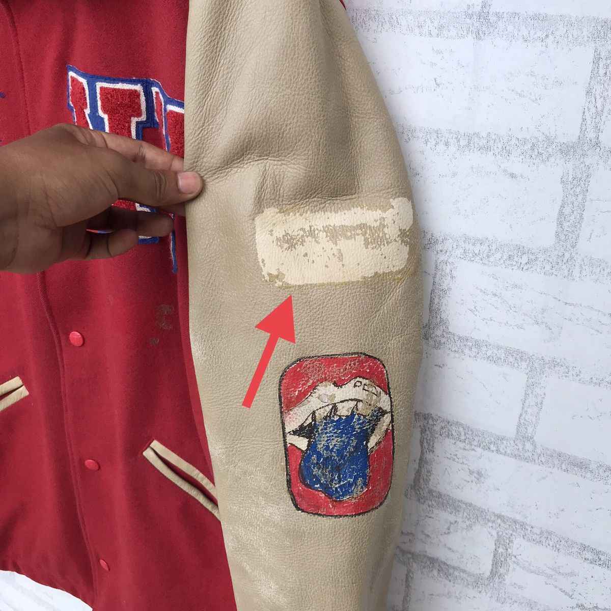 Vintage Vintage 90s Cosby Varsity Jacket Leather Sleeve Size US L / EU 52-54 / 3 - 20 Thumbnail