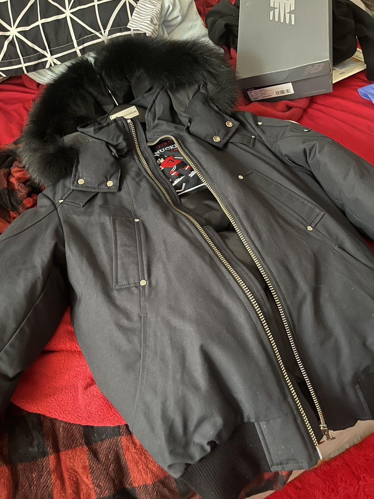 MOOSE KNUCKLE COAT ( Ballistic Bomber w Fur)