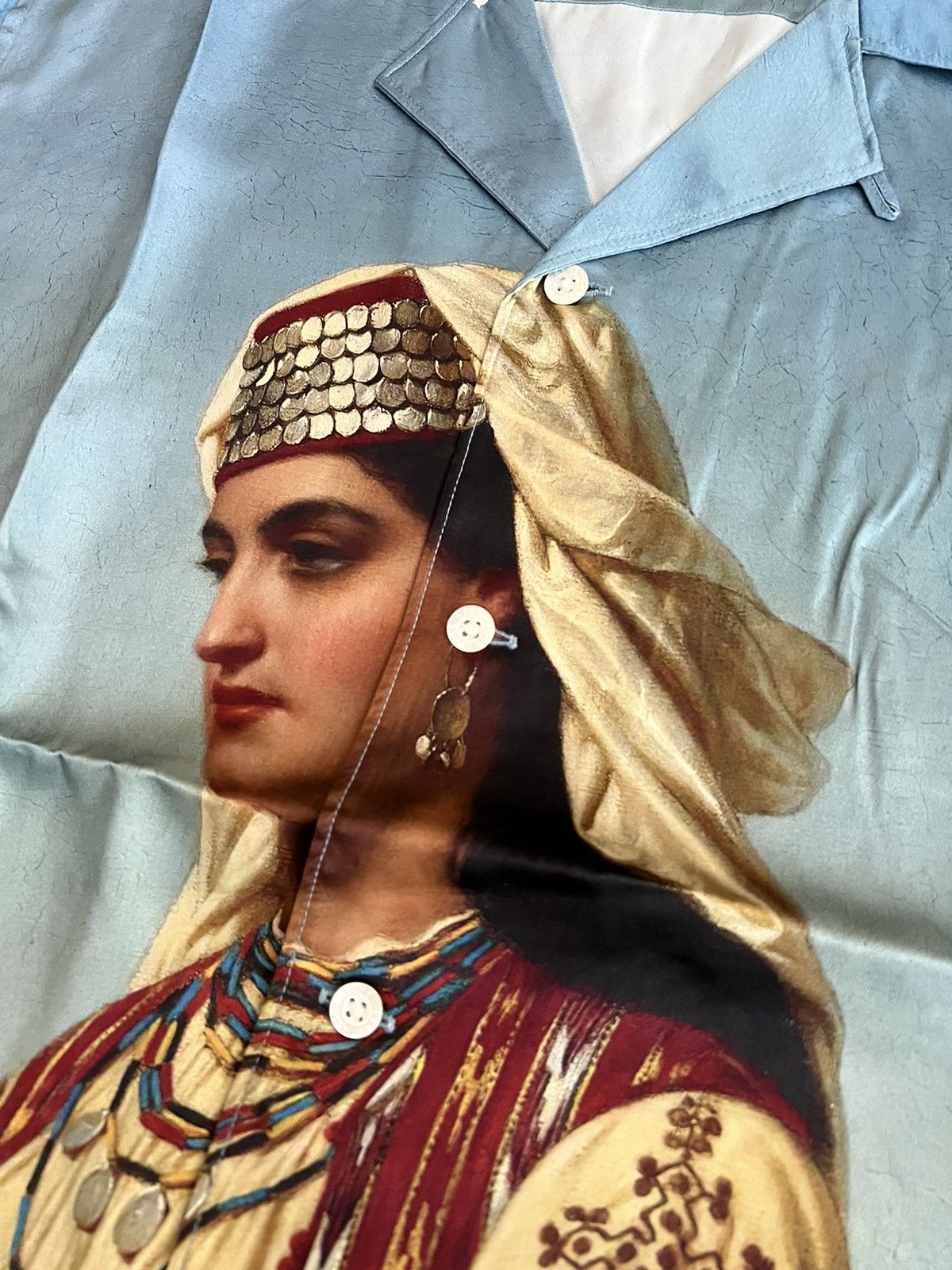 Aime Leon Dore Printed Leisure Shirt Virgin Mary Greek Beauty Size US L / EU 52-54 / 3 - 1 Thumbnail