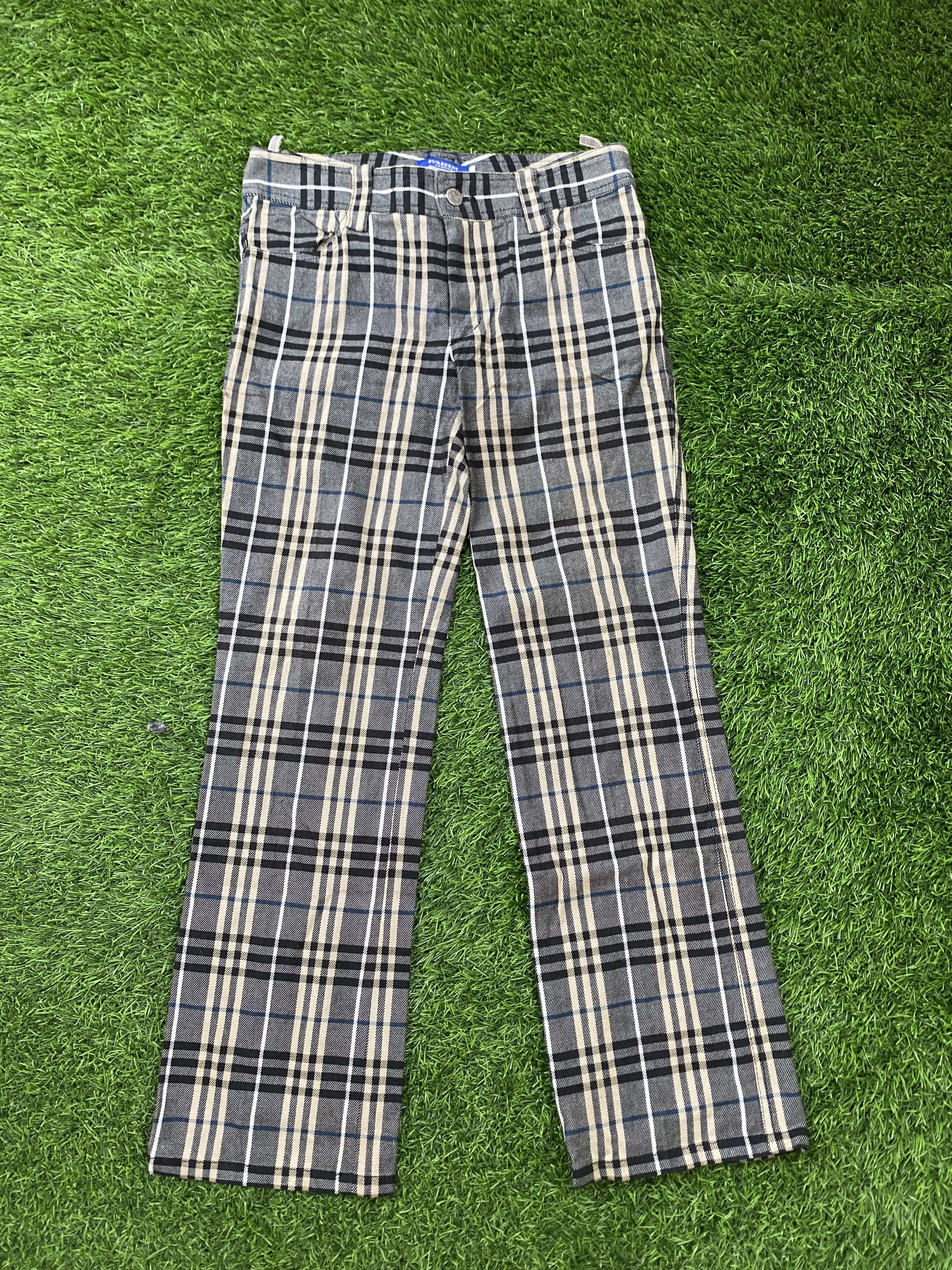 Burberry Vintage 90s Burberry Trouser Pants Plaid Nova Check Size 28" / US 6 / IT 42 - 1 Thumbnail